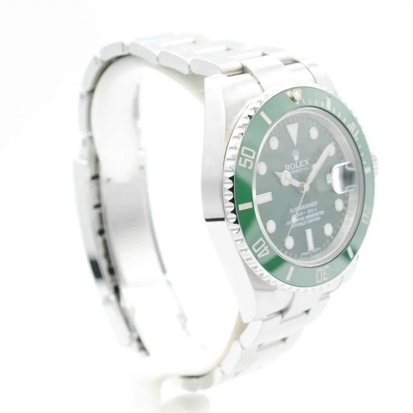 Rolex Submariner Date 116610LV (2011) - Green dial 40 mm Steel case (6/7)