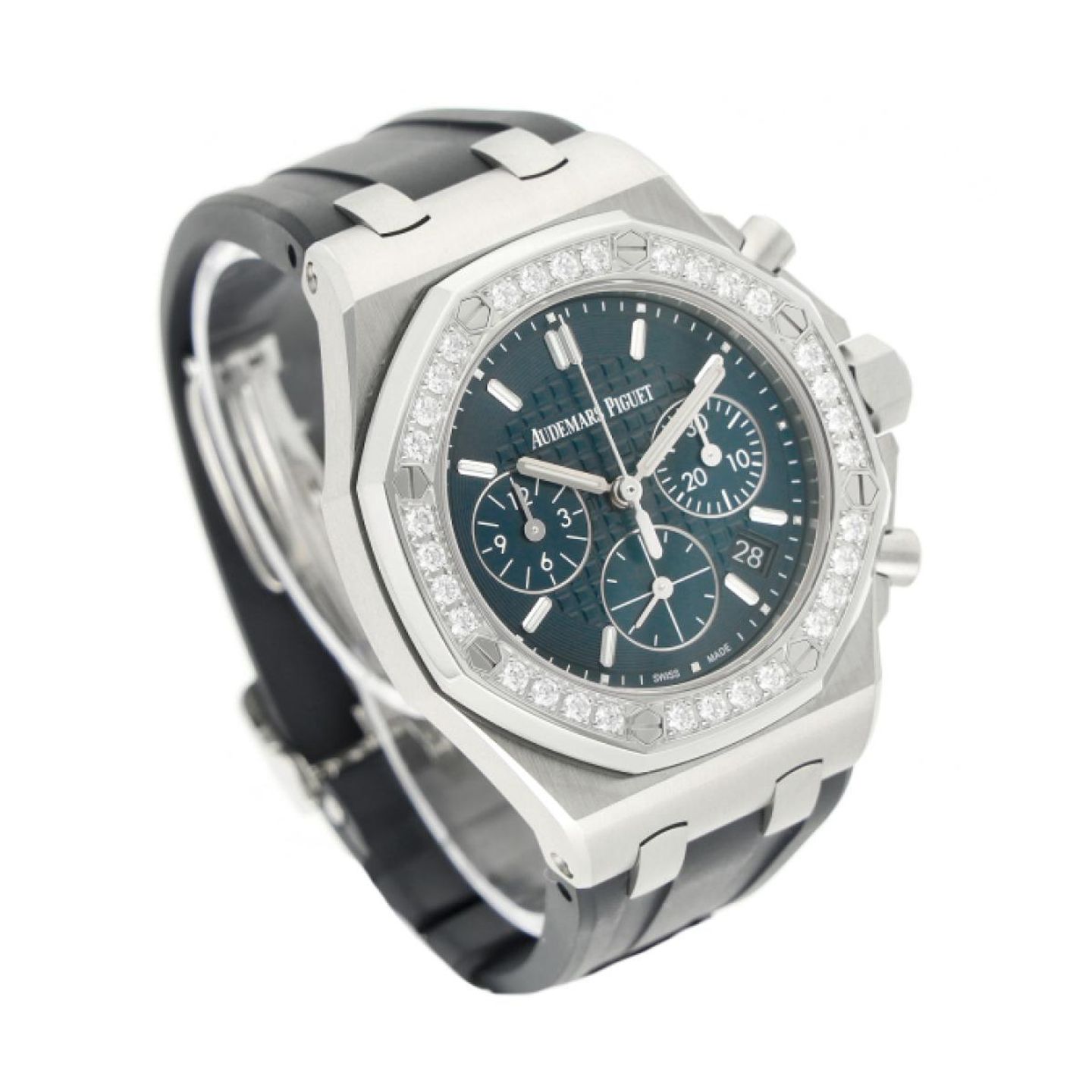 Audemars Piguet Royal Oak Offshore Lady 26231ST.ZZ.D027CA.01 (2022) - Blue dial 37 mm Steel case (3/5)