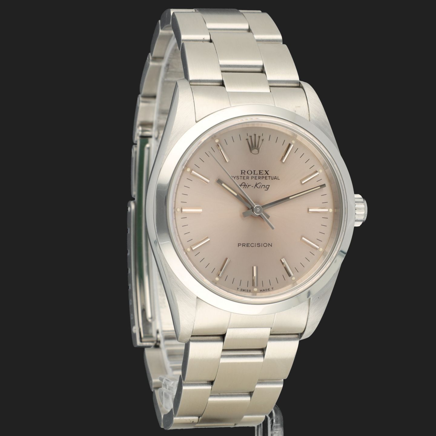 Rolex Air-King 14000 (1994) - Zilver wijzerplaat 34mm Staal (4/8)