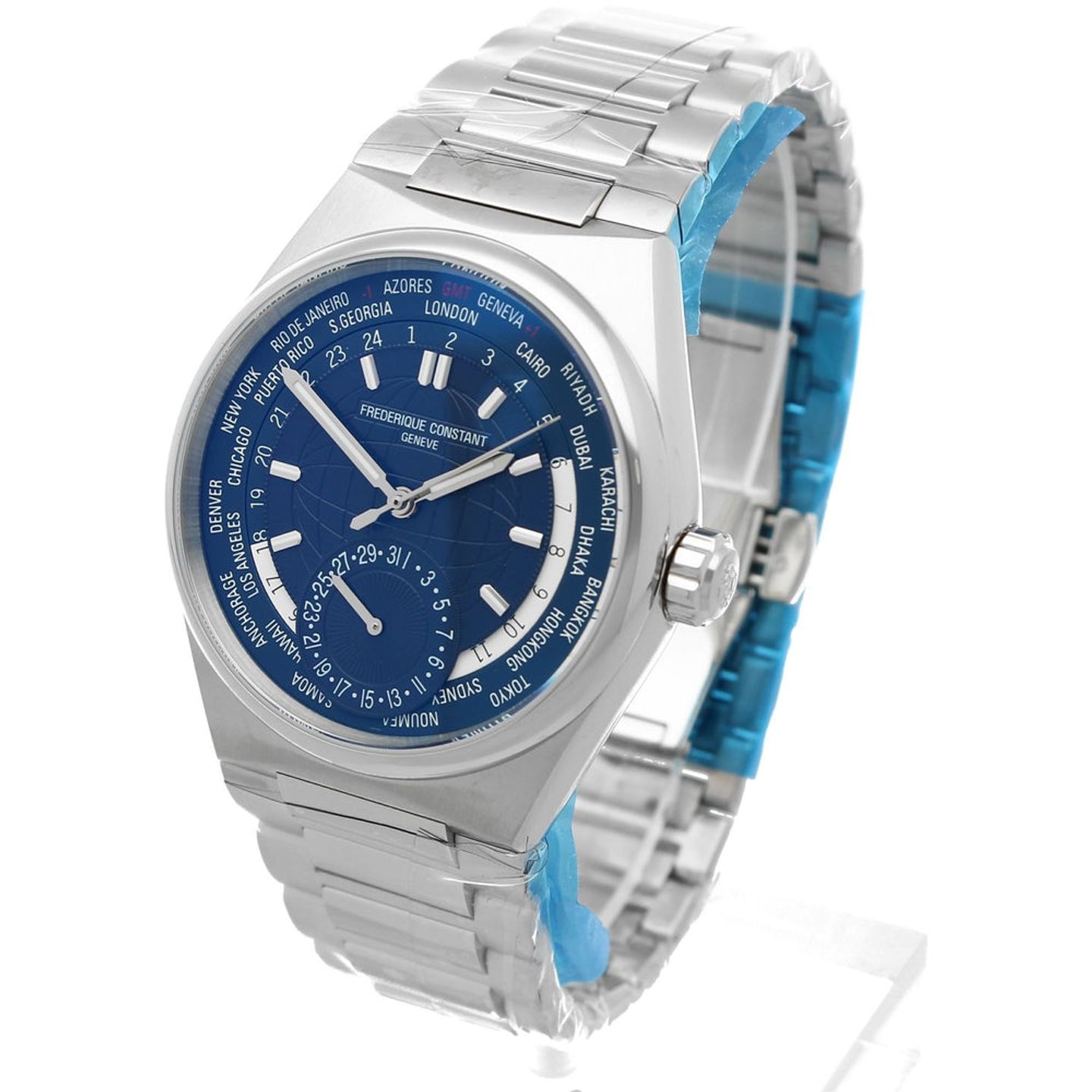 Frederique Constant Manufacture Worldtimer FC-718N4NH6B (2024) - Blue dial 41 mm Steel case (2/6)