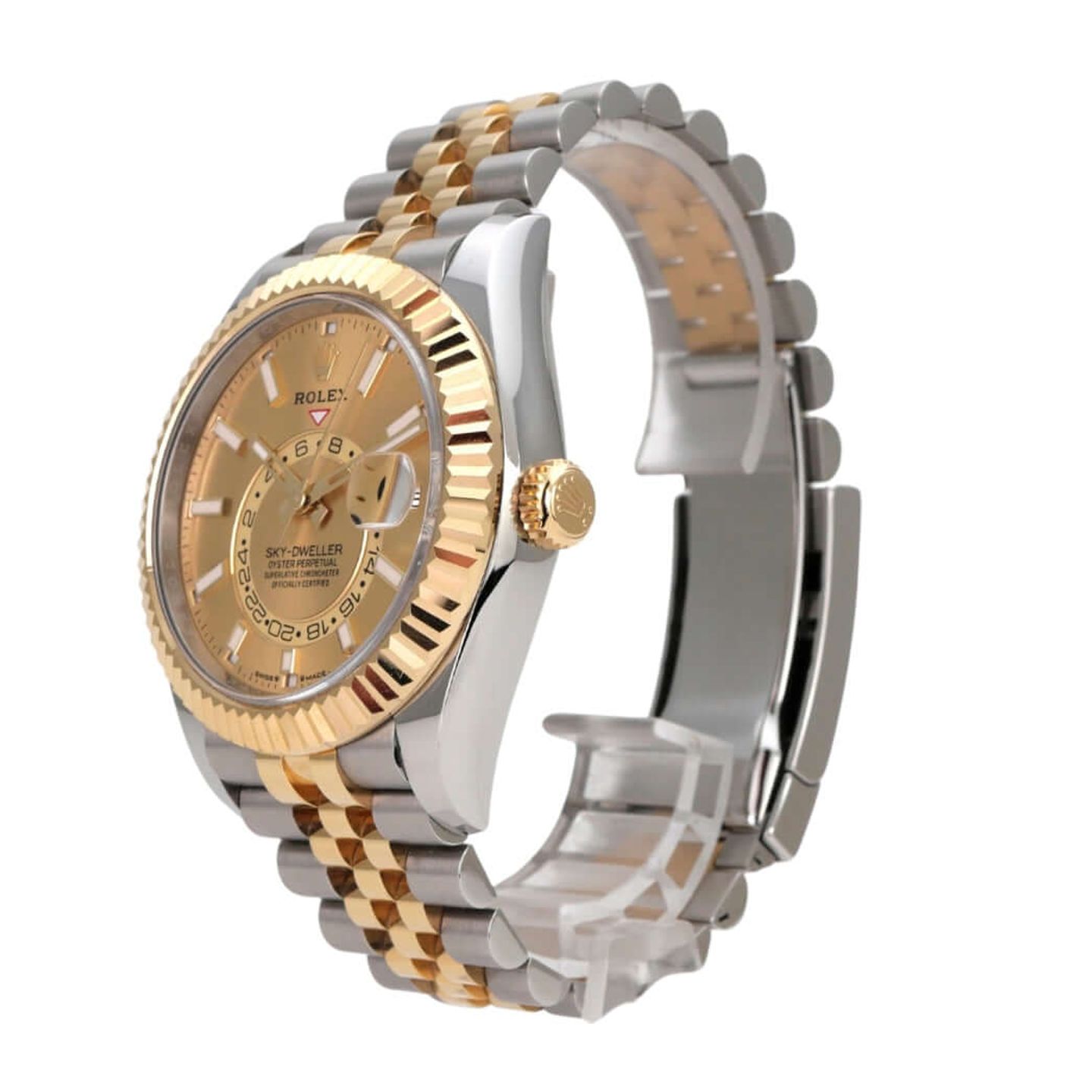 Rolex Sky-Dweller 336933 (2023) - Zwart wijzerplaat 42mm Goud/Staal (3/8)