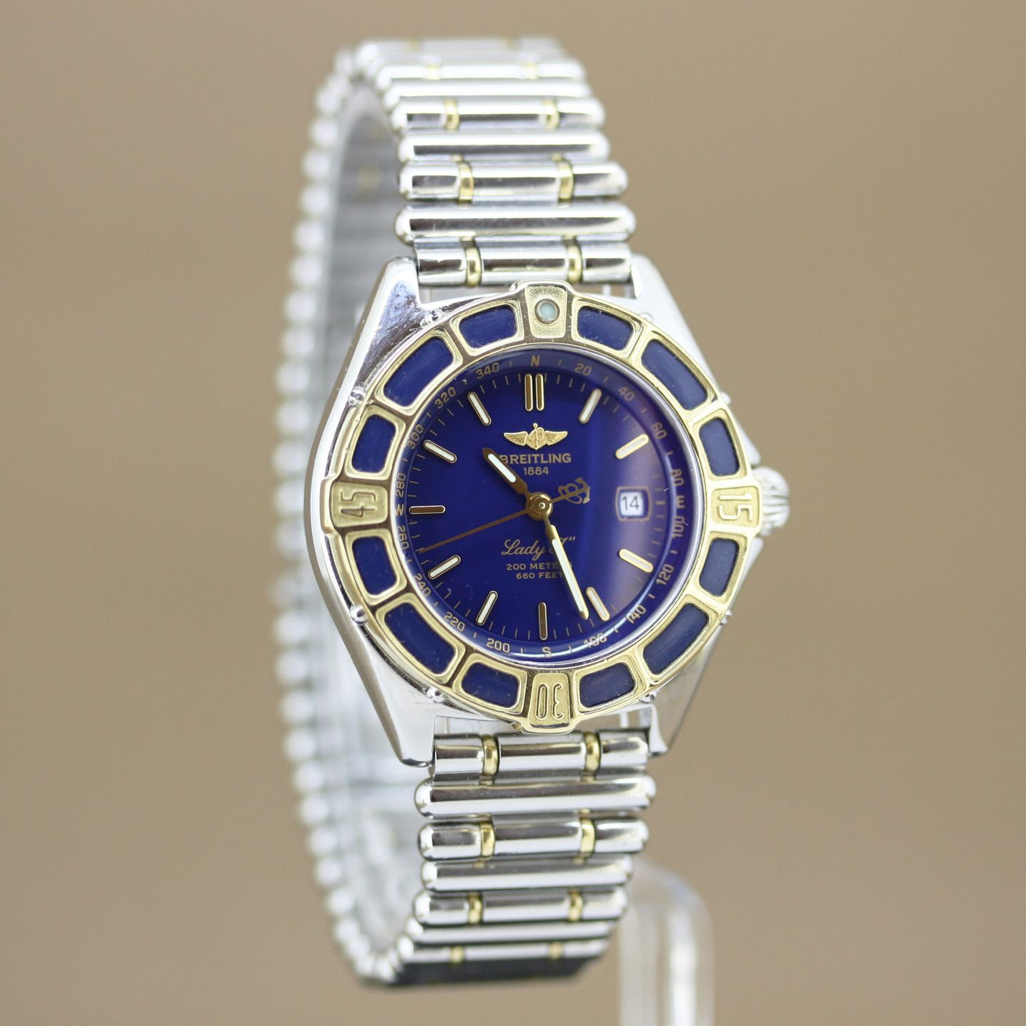 Breitling Lady J D52065 (1994) - Blauw wijzerplaat 31mm Staal (3/8)