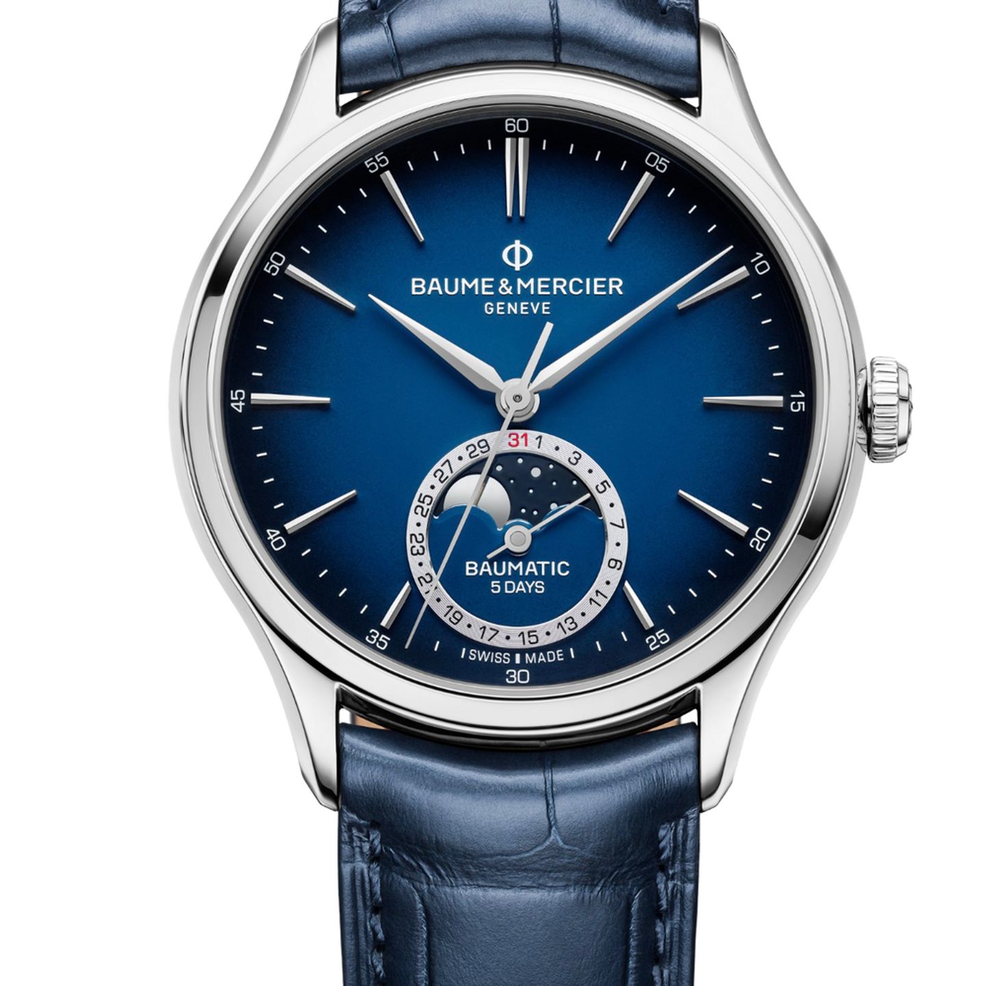 Baume & Mercier Clifton M0A10756 (2025) - Blauw wijzerplaat 39mm Staal (1/1)