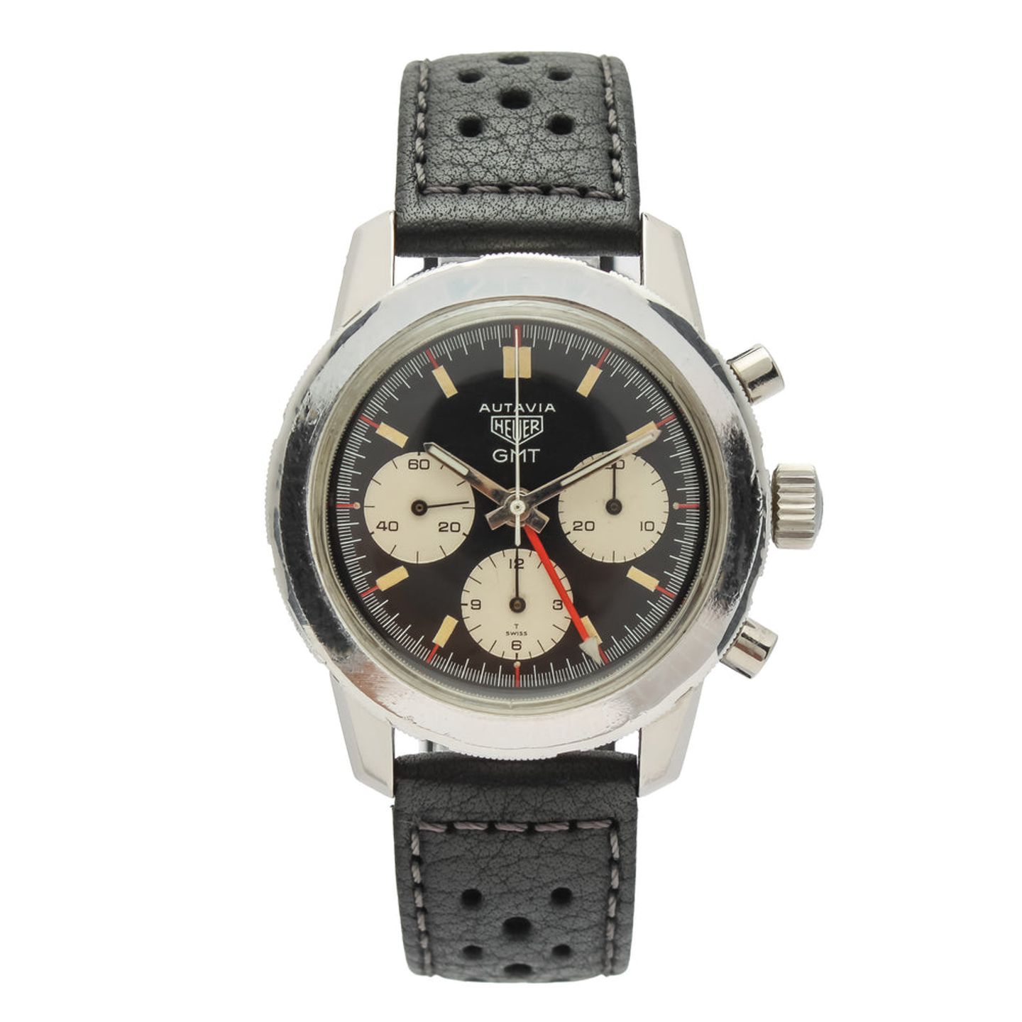 Heuer Autavia 2446C (Unknown (random serial)) - Black dial 40 mm Steel case (2/10)