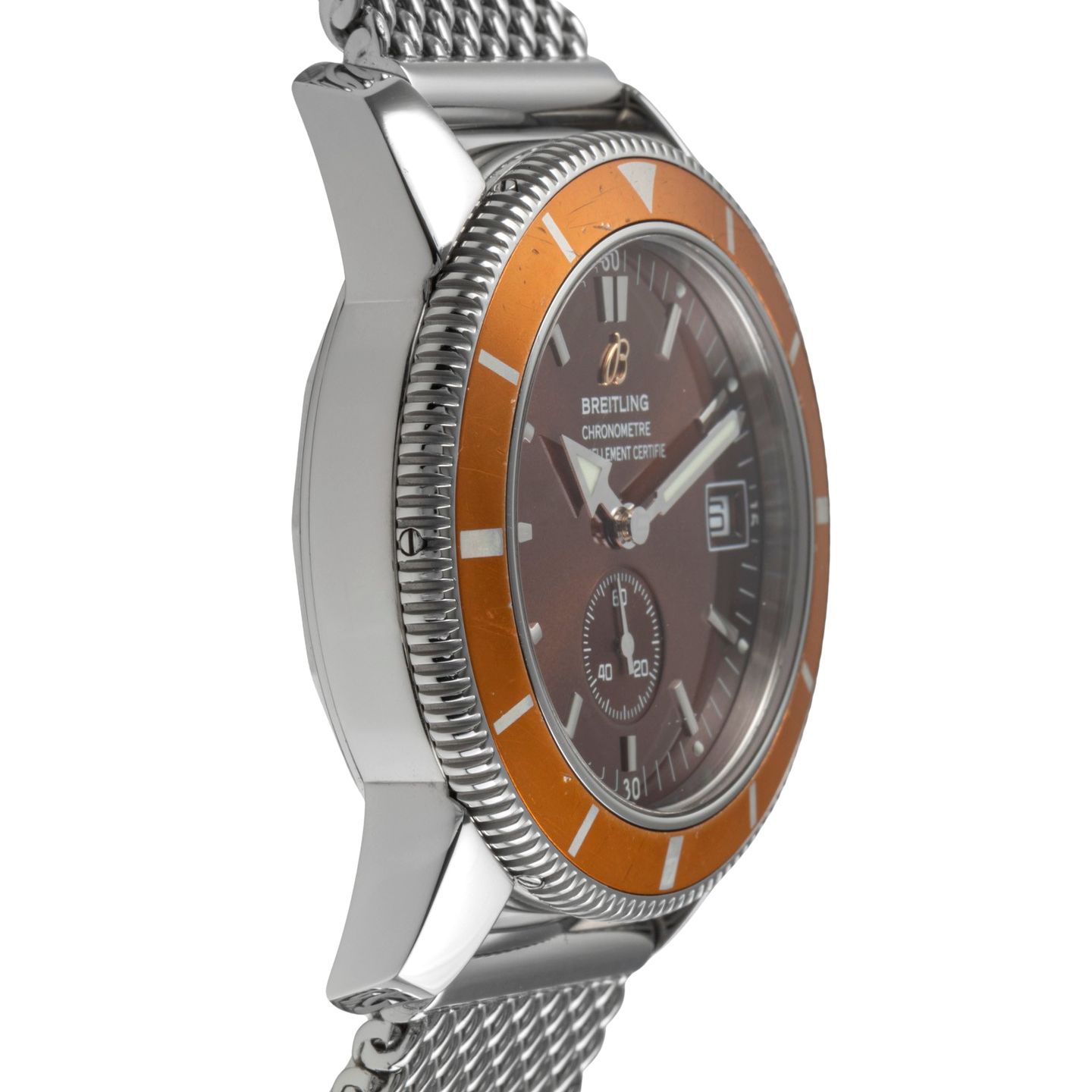 Breitling Superocean A3732033/Q543 (Onbekend (willekeurig serienummer)) - Brons wijzerplaat 38mm Staal (7/8)