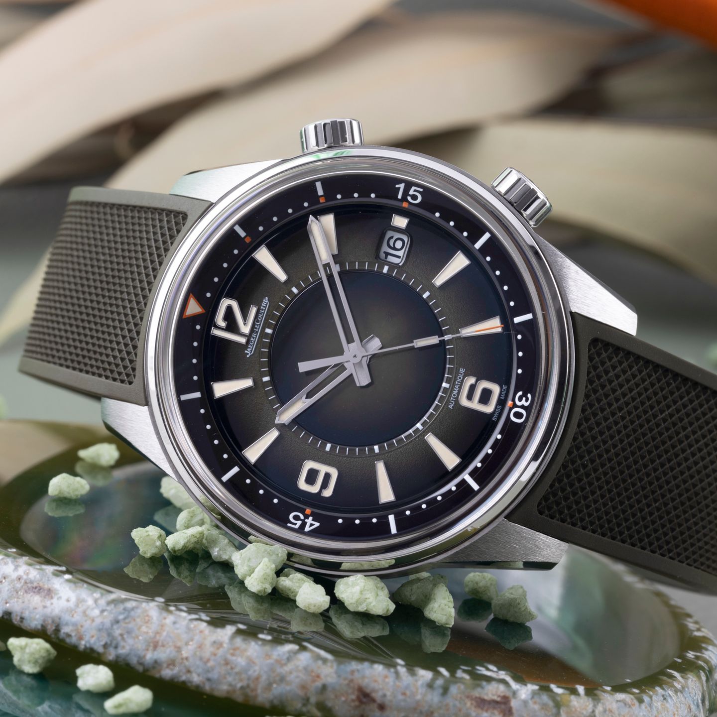 Jaeger-LeCoultre Polaris Q906863J (Onbekend (willekeurig serienummer)) - Groen wijzerplaat 42mm Staal (2/8)