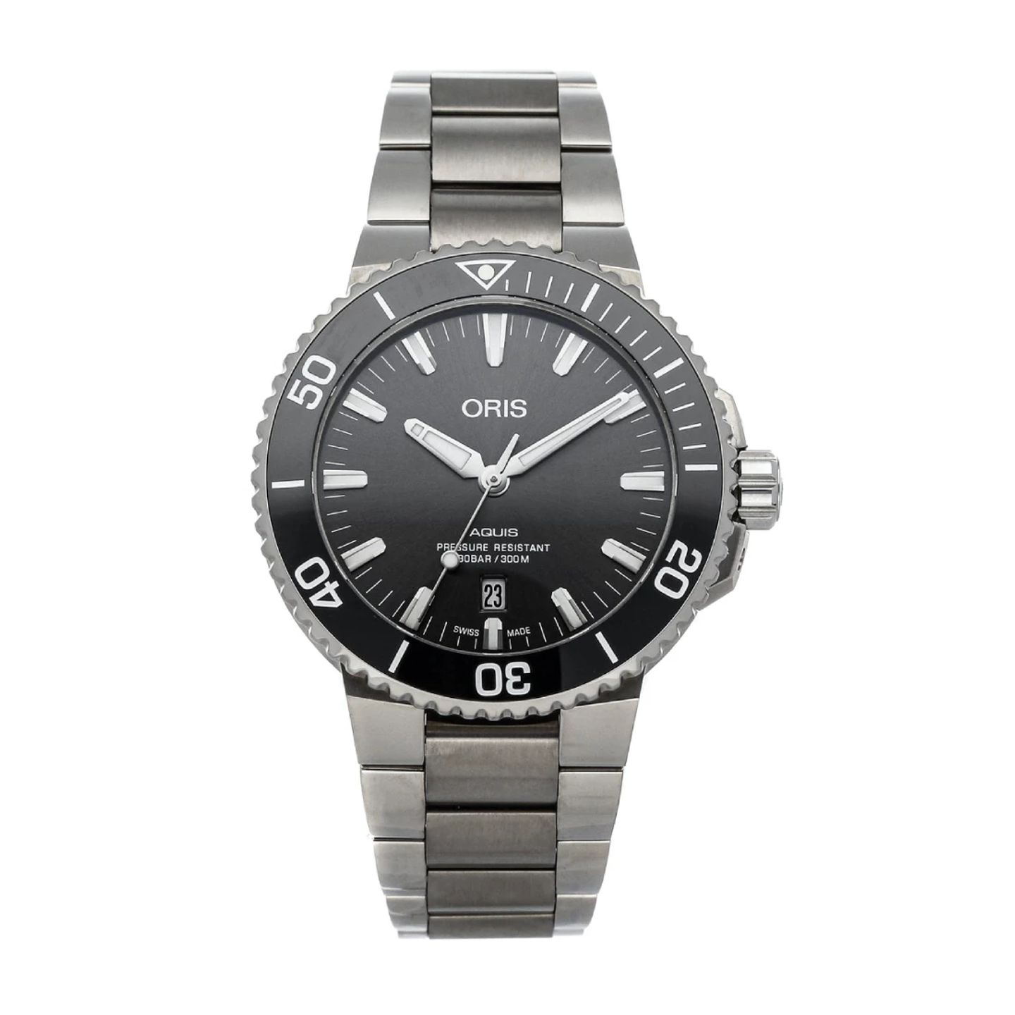 Oris Aquis Titanium Date 01 733 7730 7153-07 8 24 15PEB (2024) - Grey dial 44 mm Titanium case (3/3)