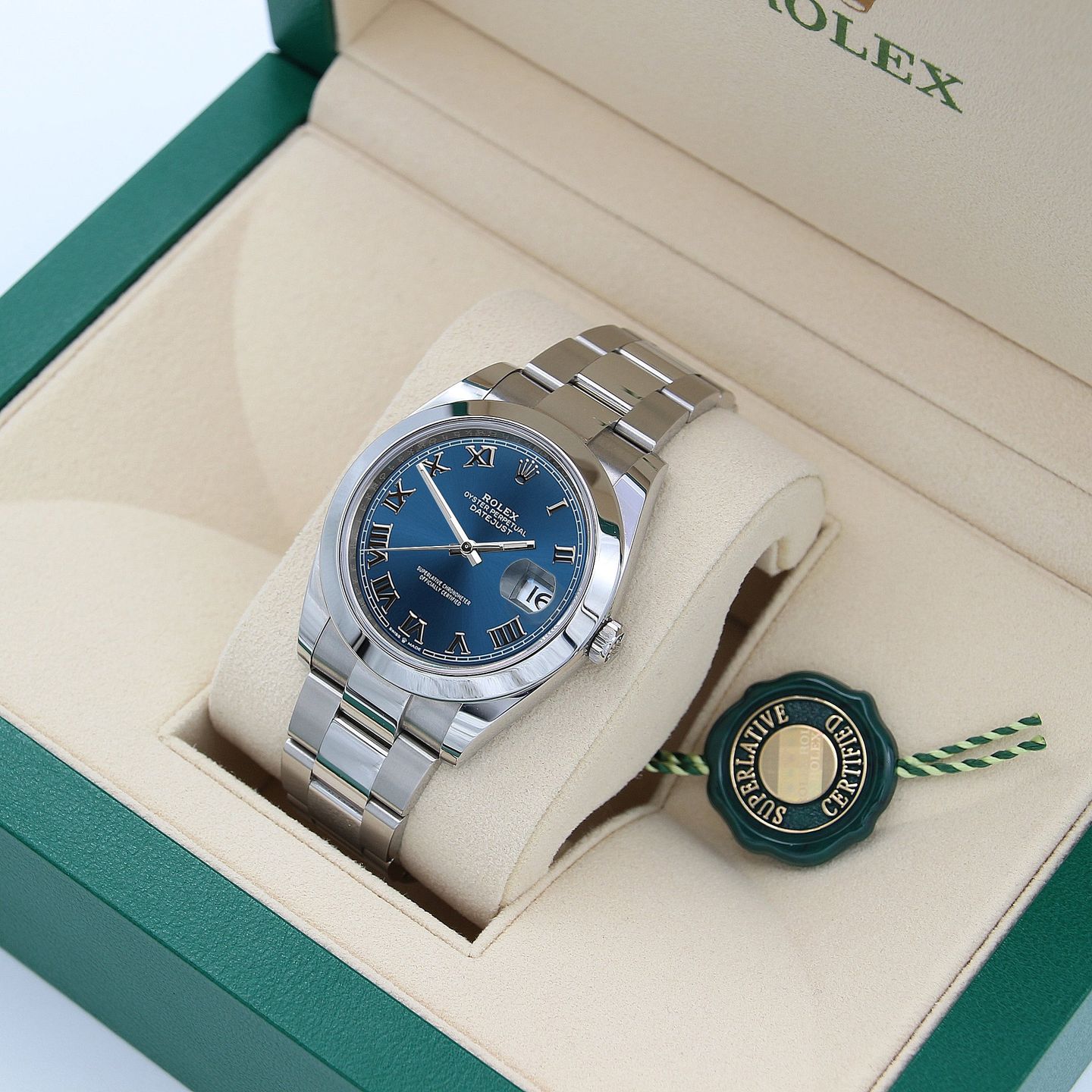 Rolex Datejust 41 126300 (Onbekend (willekeurig serienummer)) - Blauw wijzerplaat 41mm Staal (4/6)