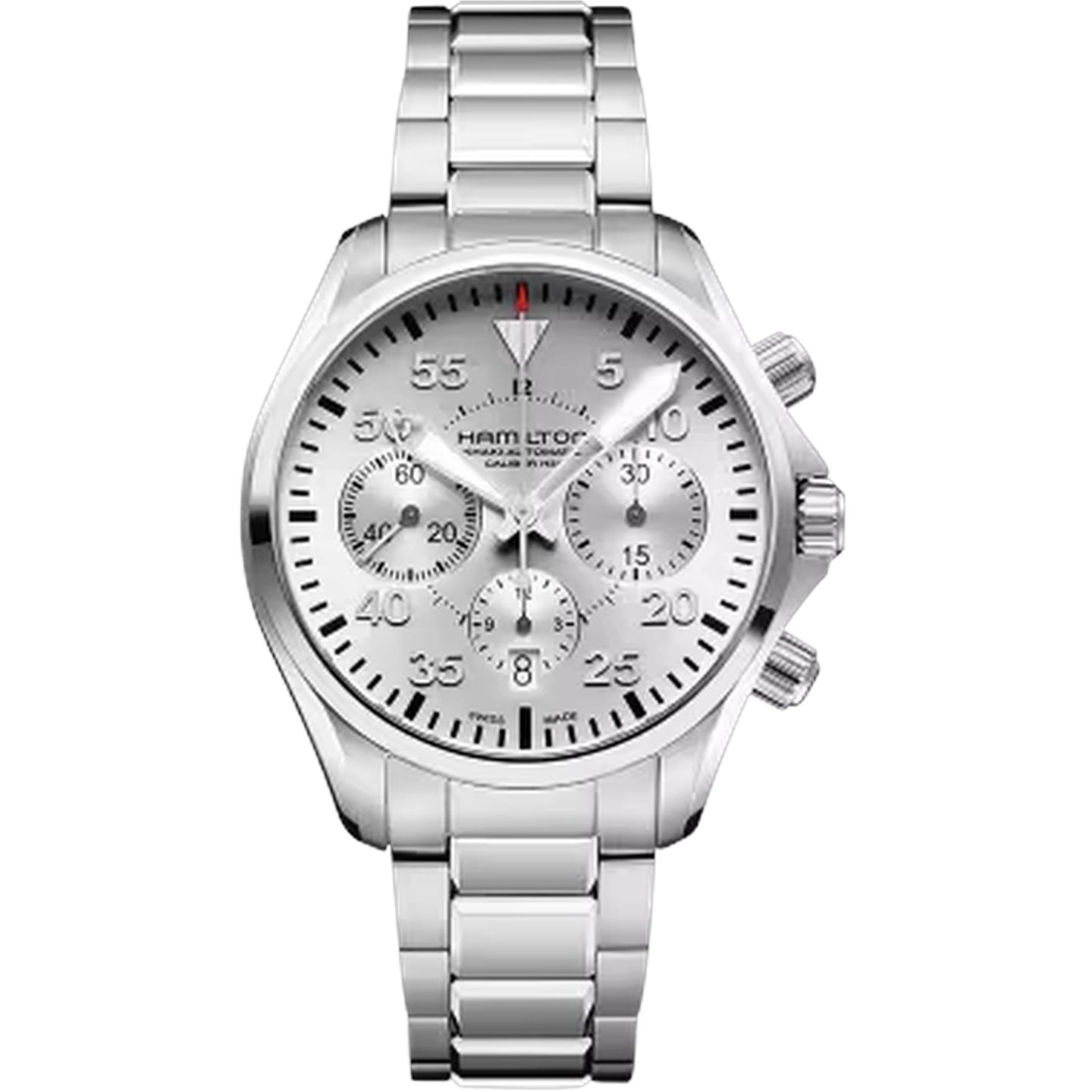 Hamilton Khaki Pilot H64666155 (2025) - Zilver wijzerplaat 42mm Staal (1/1)