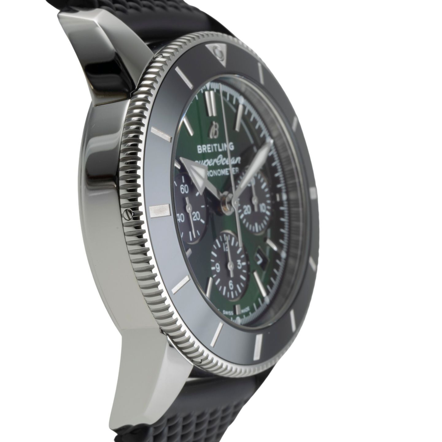 Breitling Superocean Heritage II Chronograph AB01621A1L1S1 (2020) - Green dial 44 mm Steel case (7/8)