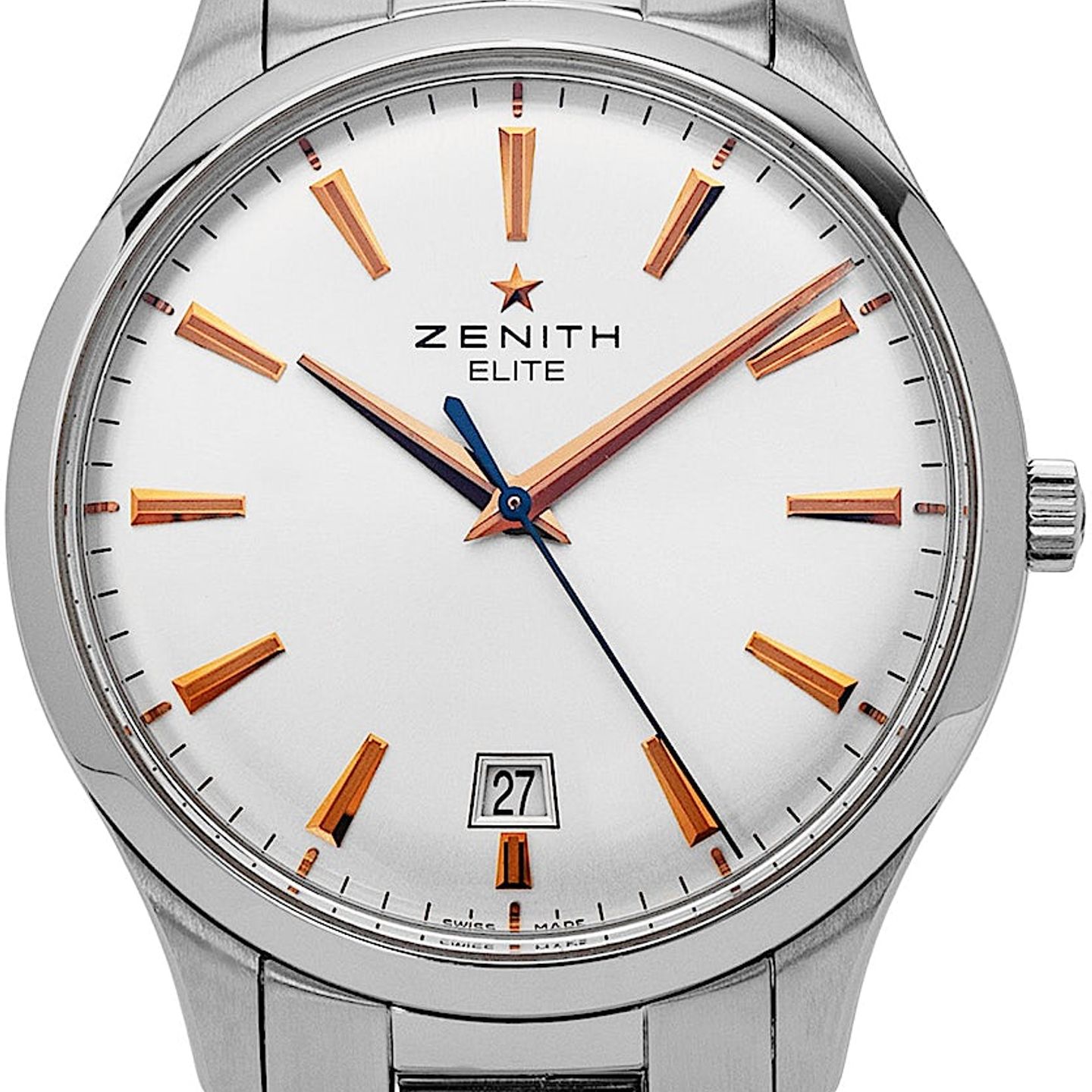 Zenith Captain Central Second 03.2020.670/01.C498 (2019) - Silver dial 40 mm Steel case (1/4)
