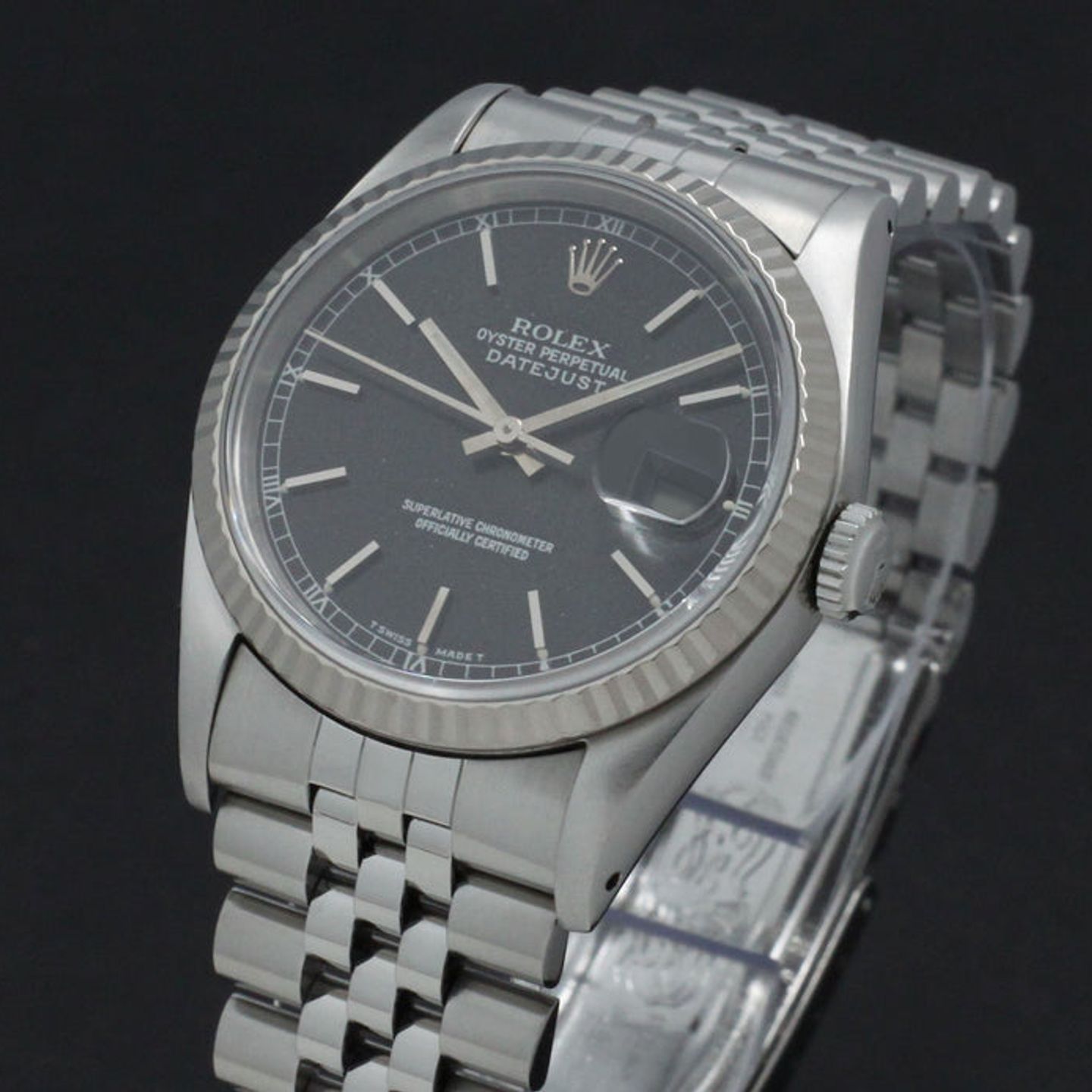 Rolex Datejust 36 16234 (1991) - Zwart wijzerplaat 36mm Staal (6/7)