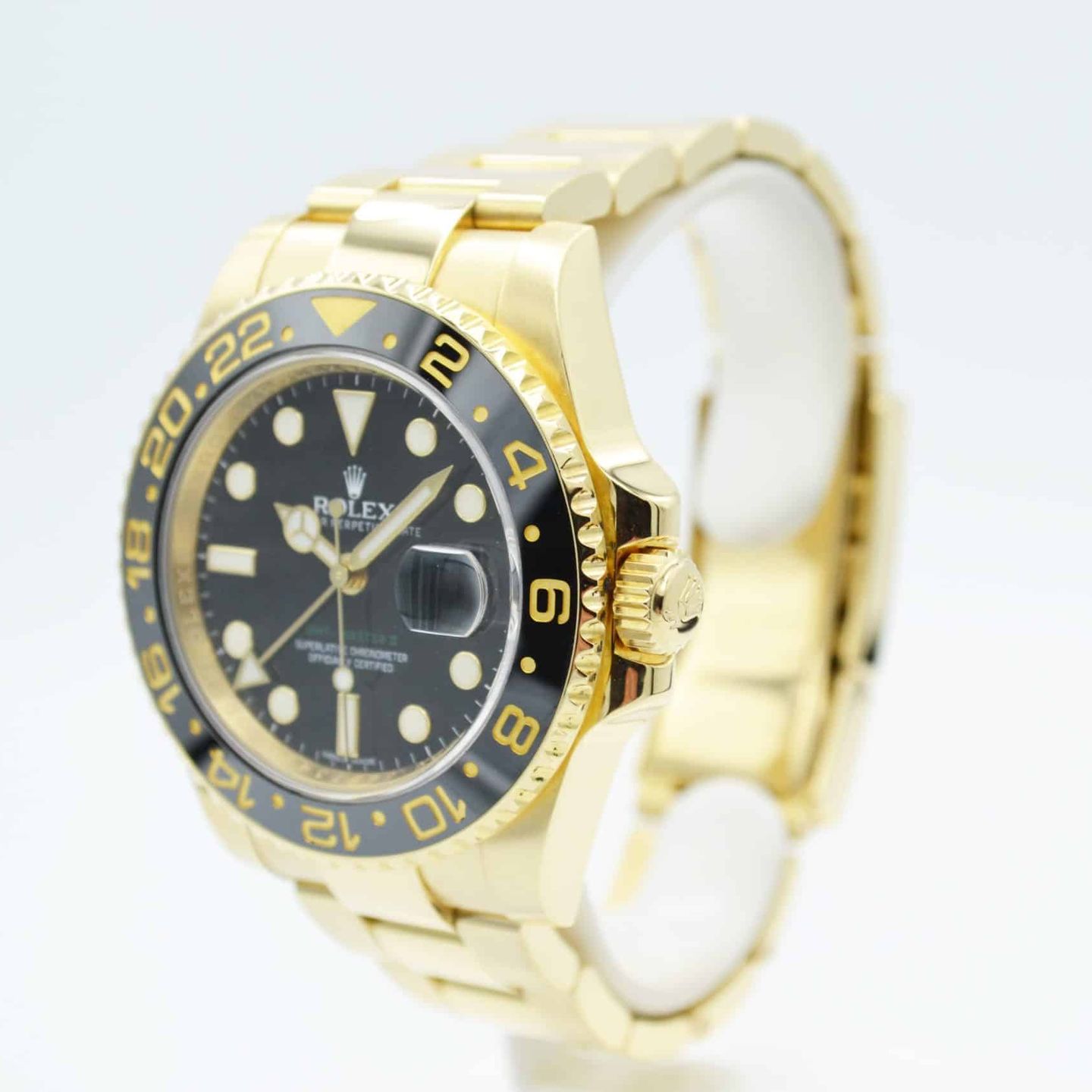 Rolex GMT-Master II 116718LN (2012) - Black dial 40 mm Yellow Gold case (4/7)