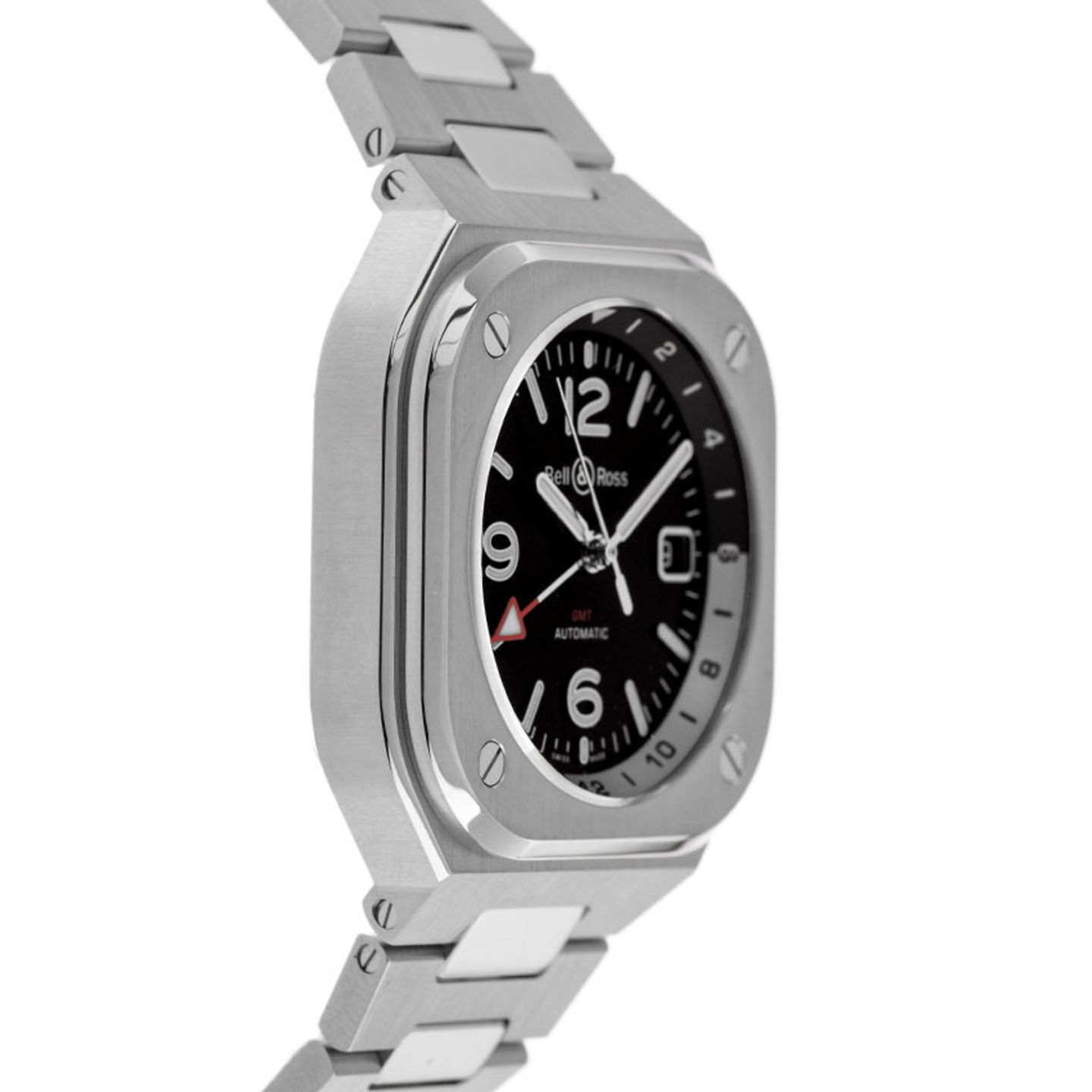 Bell & Ross BR 05 BR05G-BL-ST/SST (2024) - Zwart wijzerplaat 42mm Staal (5/7)