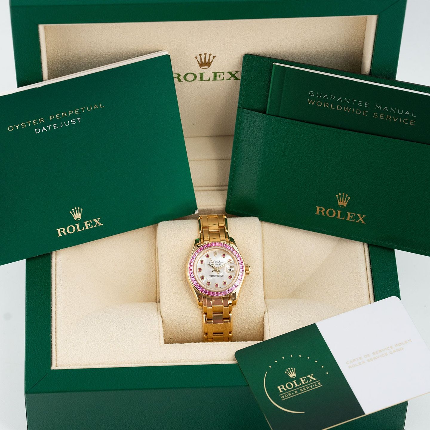 Rolex Lady-Datejust Pearlmaster 80308 (2000) - 29mm Geelgoud (6/6)