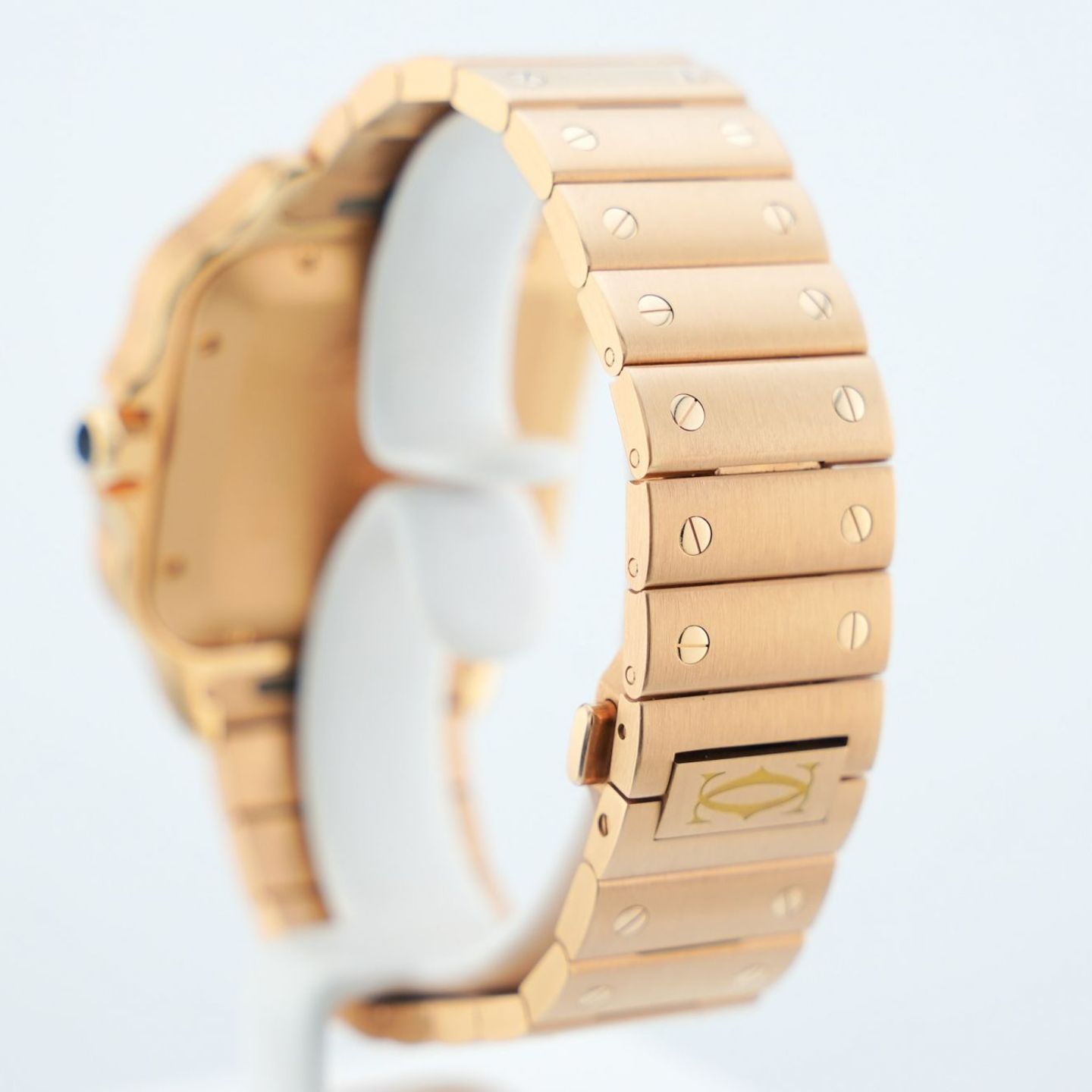 Cartier Santos WGSA0031 (Unknown (random serial)) - White dial 39 mm Rose Gold case (4/8)