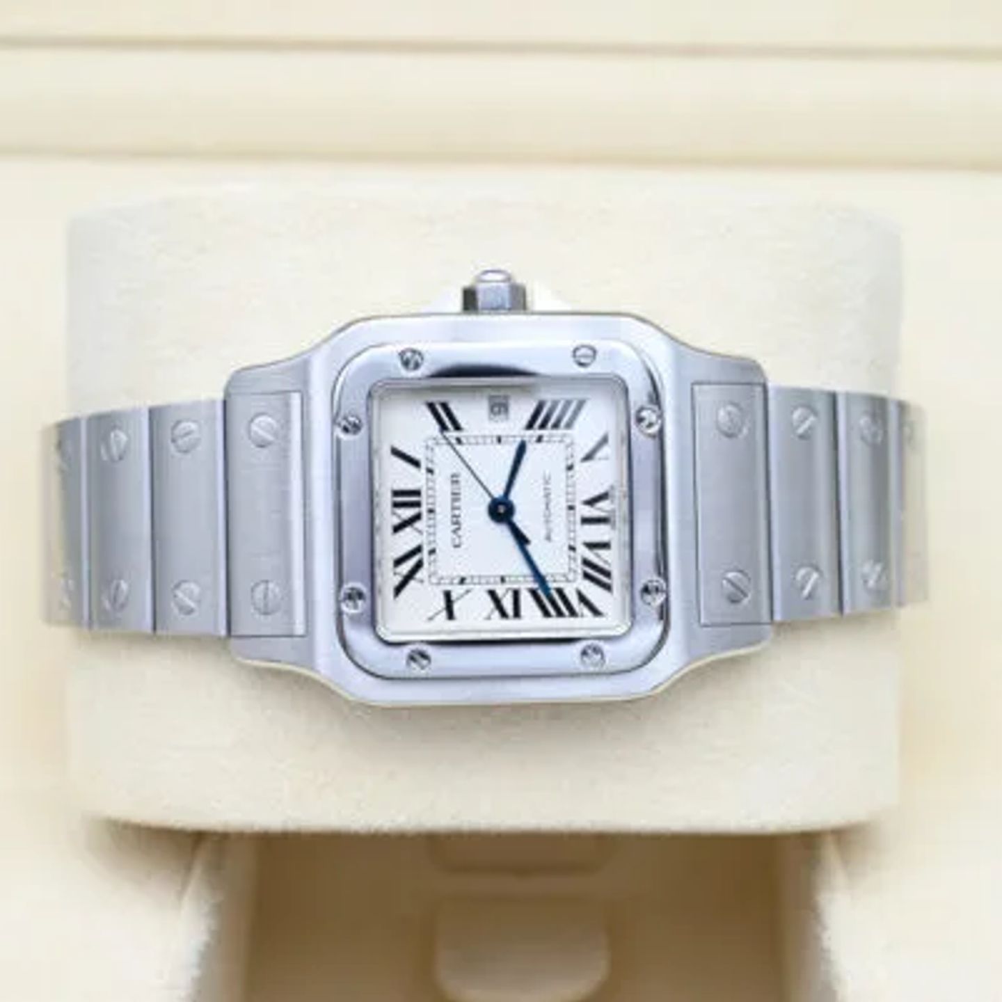 Cartier Santos Galbée 2319 (Onbekend (willekeurig serienummer)) - Zilver wijzerplaat 29mm Staal (5/8)