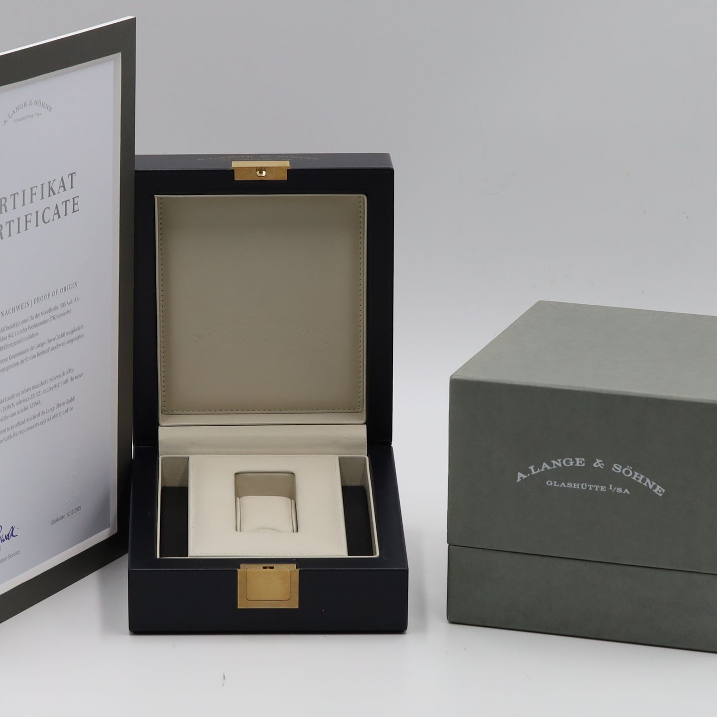 A. Lange & Söhne 1815 221.021 (2000) - Silver dial 36 mm Yellow Gold case (8/8)