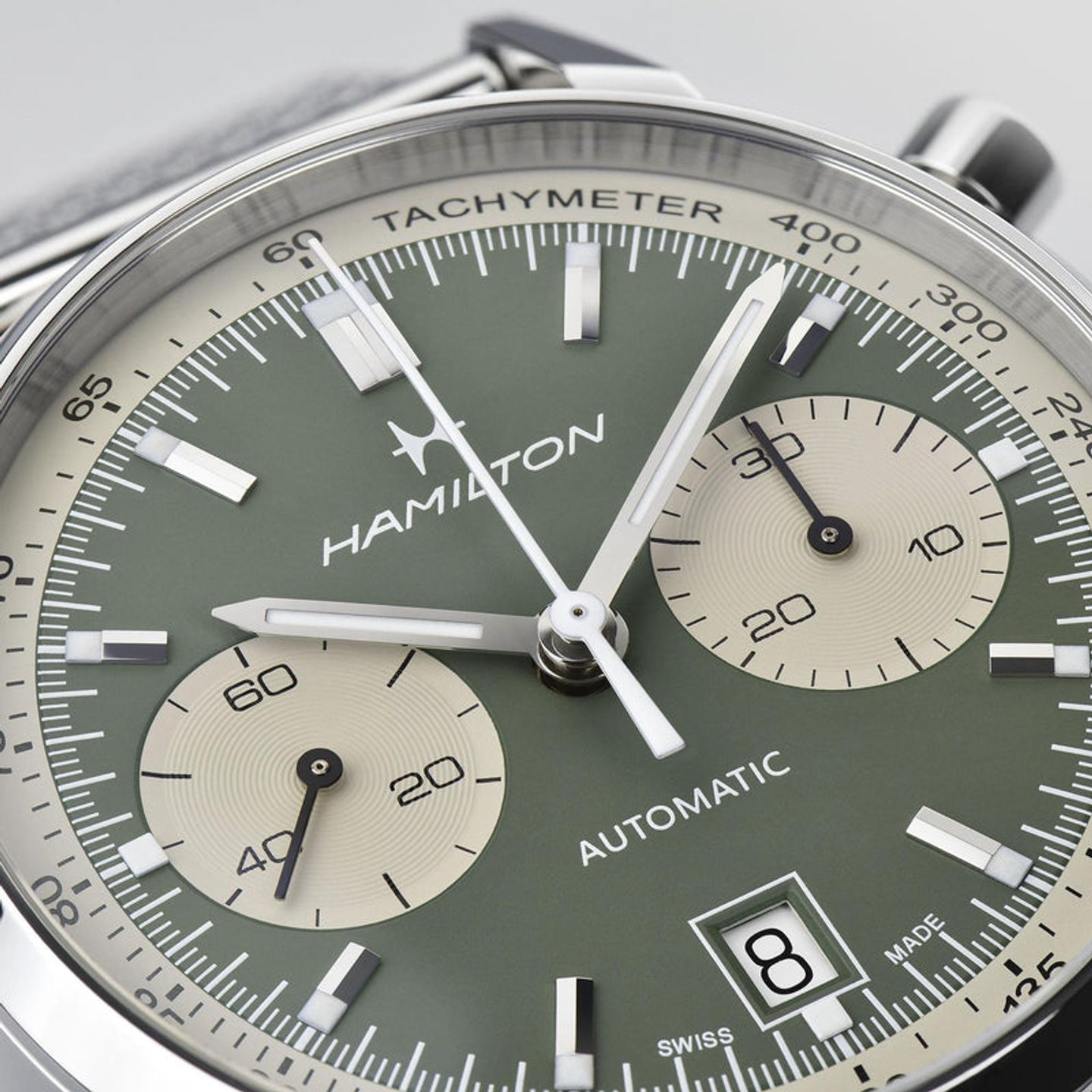 Hamilton Intra-Matic H38416160 (2026) - Groen wijzerplaat 40mm Staal (3/5)