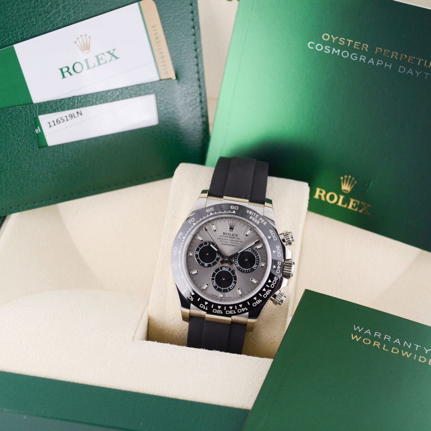 Rolex Daytona 116519LN (2019) - 40 mm White Gold case (7/7)