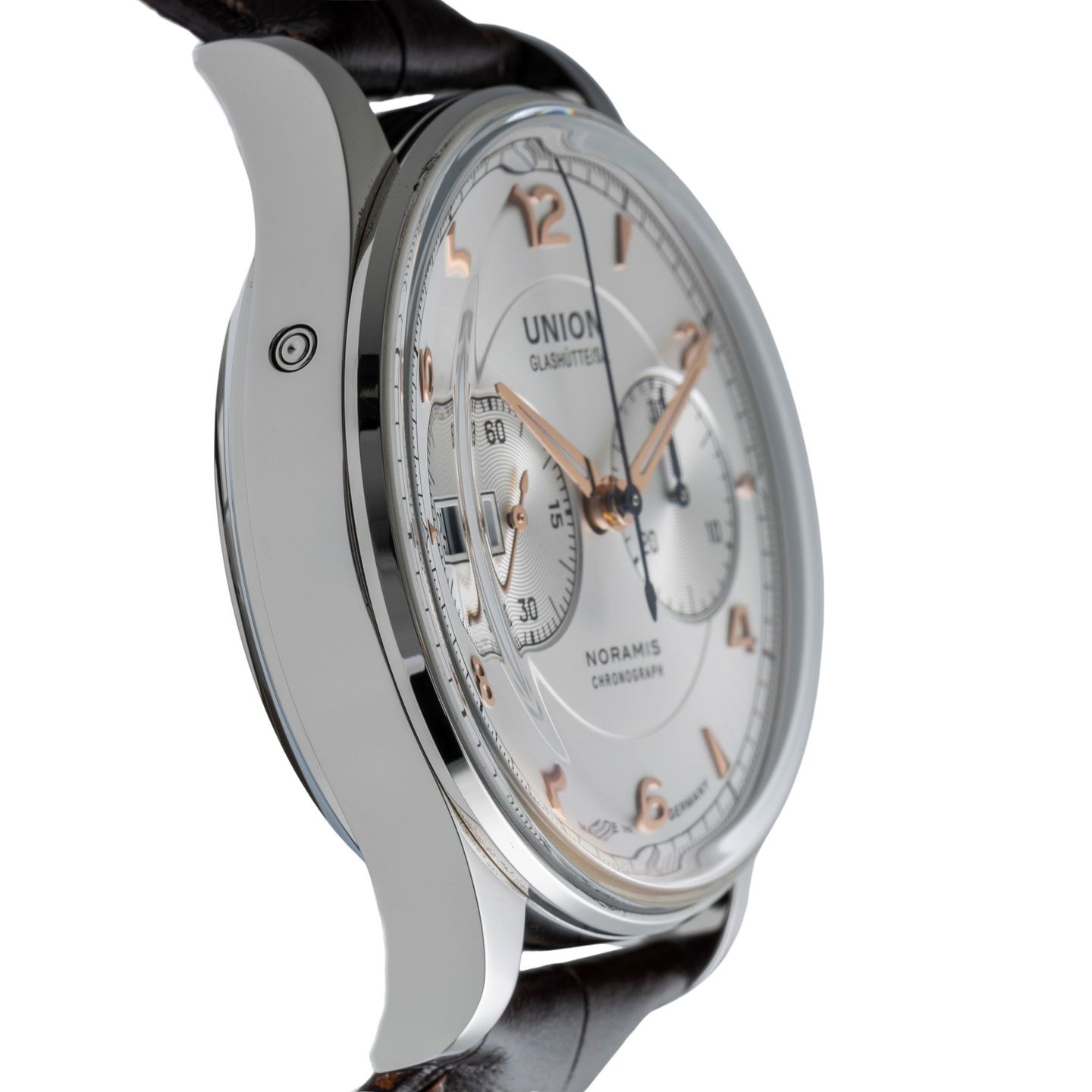 Union Glashütte Noramis Chronograph D012.427.16.037.01 (Onbekend (willekeurig serienummer)) - 43mm Staal (7/8)