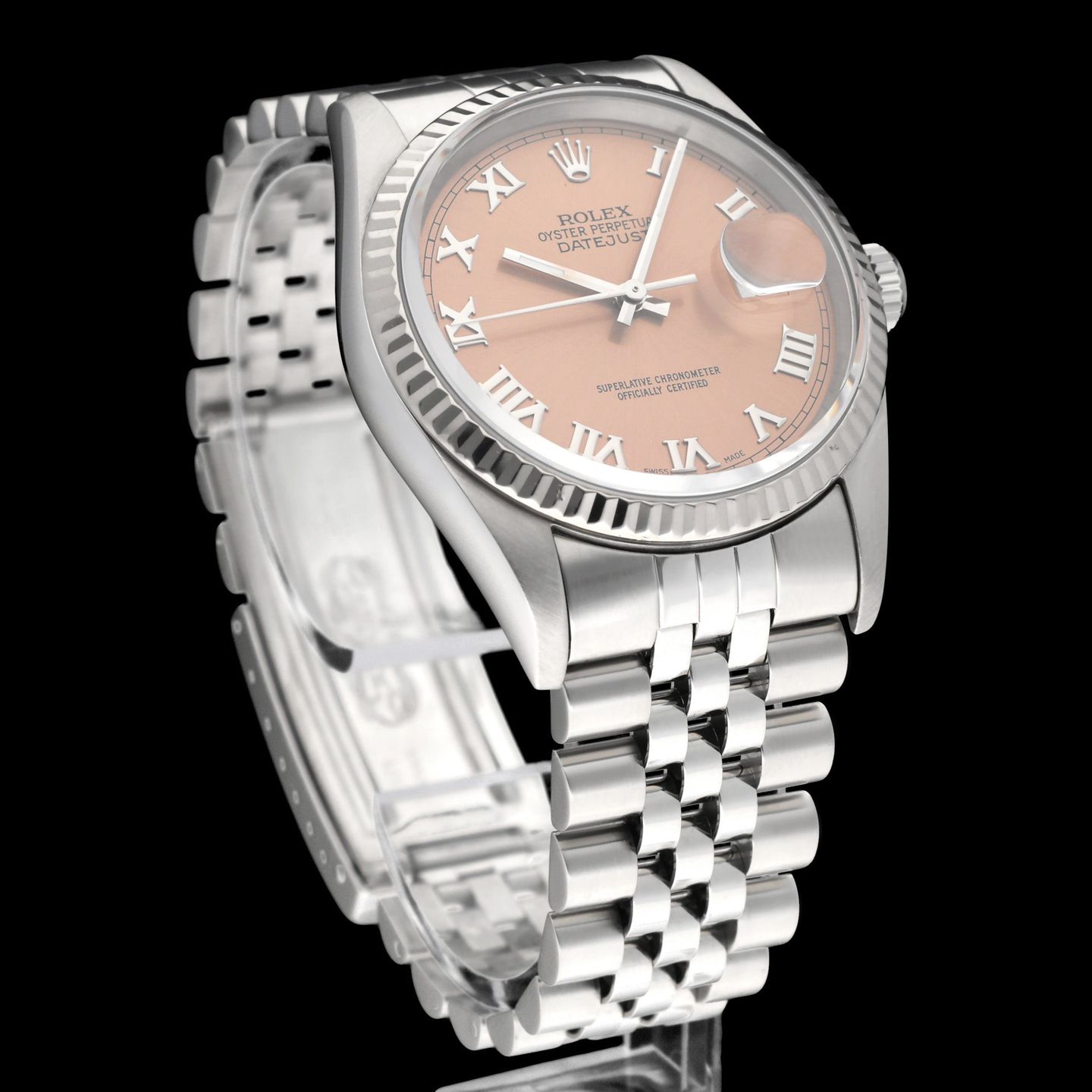 Rolex Datejust 36 16234 (1999) - Pink dial 36 mm Steel case (5/8)