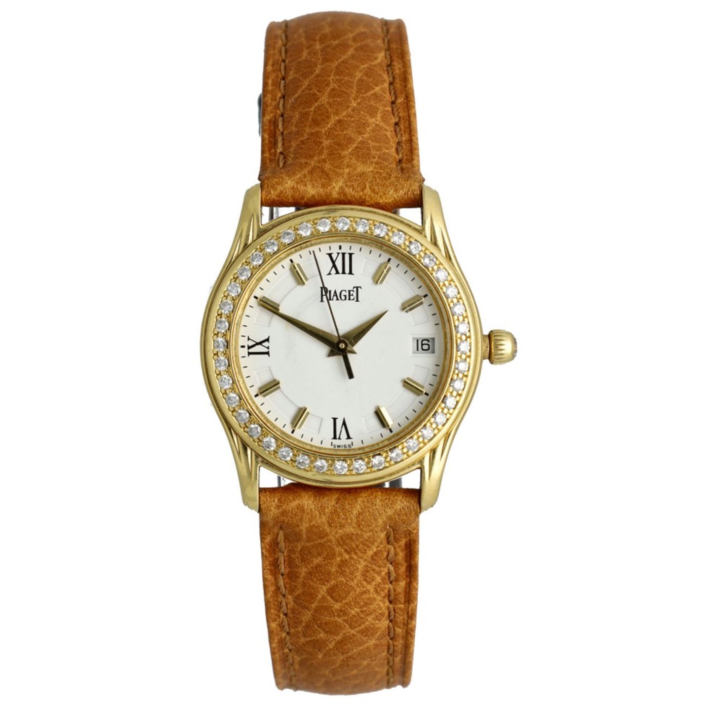 Piaget Polo 220005M (1995) - White dial 26 mm Yellow Gold case (2/6)