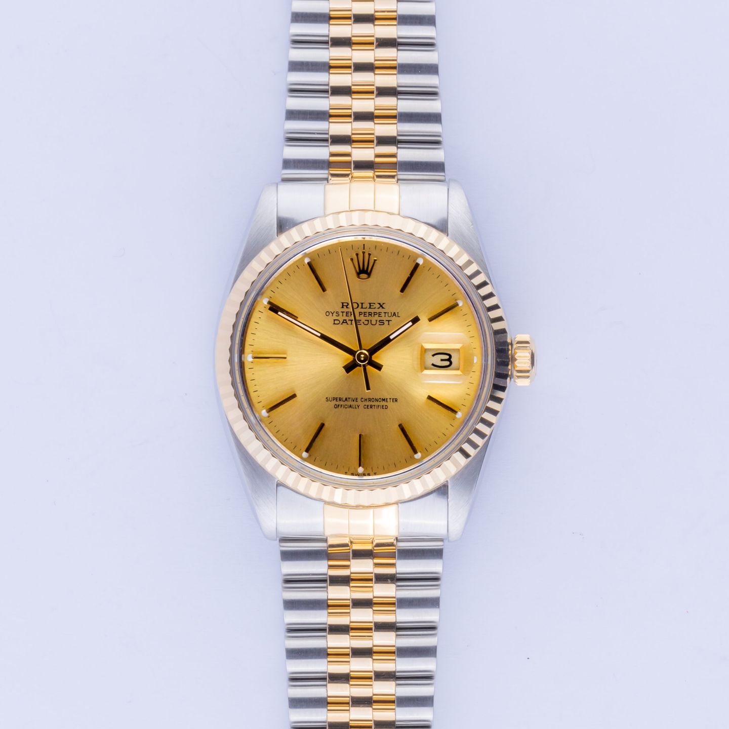 Rolex Datejust 36 16013 (1986) - 36 mm Gold/Steel case (3/8)