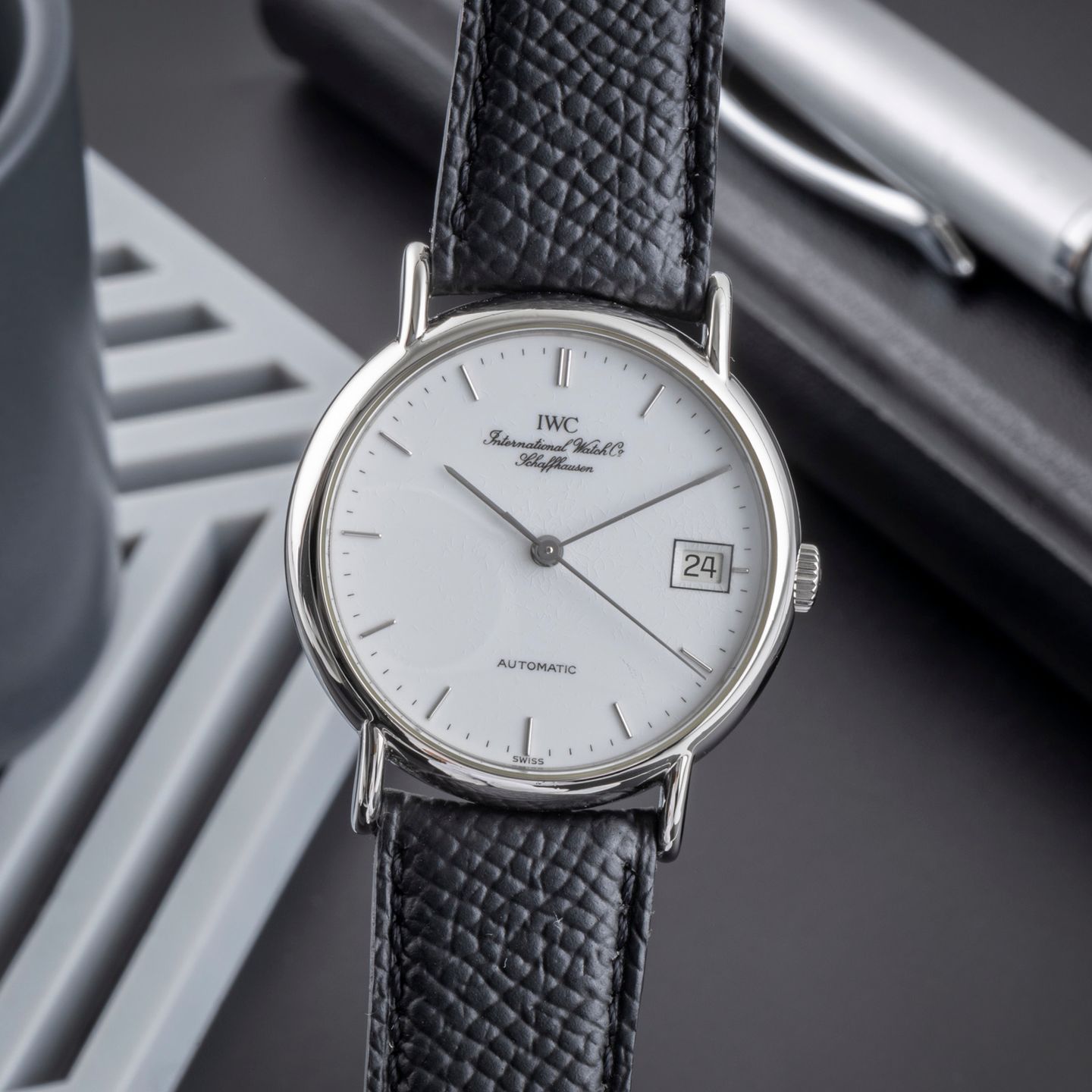 IWC Portofino Automatic IW351318 (1993) - White dial 34 mm Steel case (3/8)