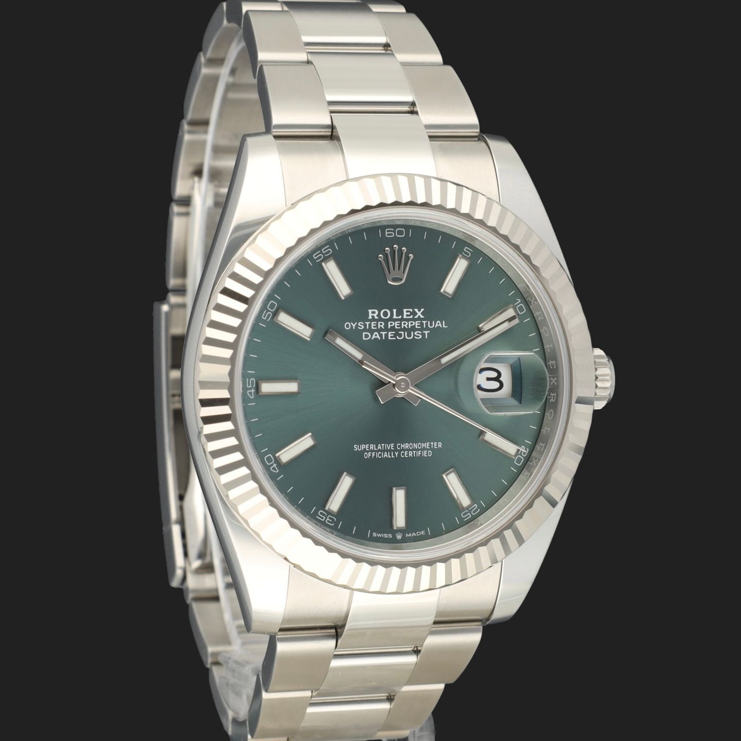 Rolex Datejust 41 126334 (2023) - Groen wijzerplaat 41mm Staal (4/8)