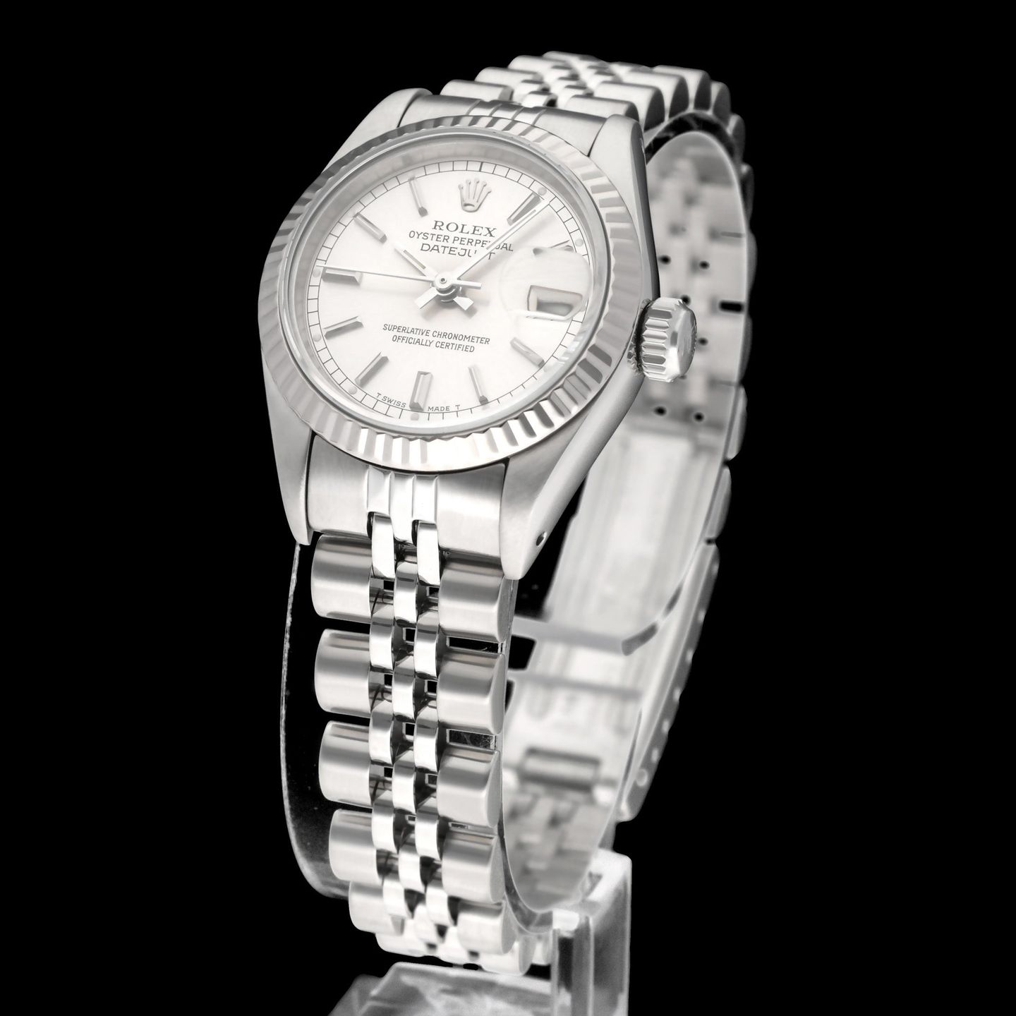 Rolex Lady-Datejust 69174 (1989) - Silver dial 26 mm Steel case (2/8)