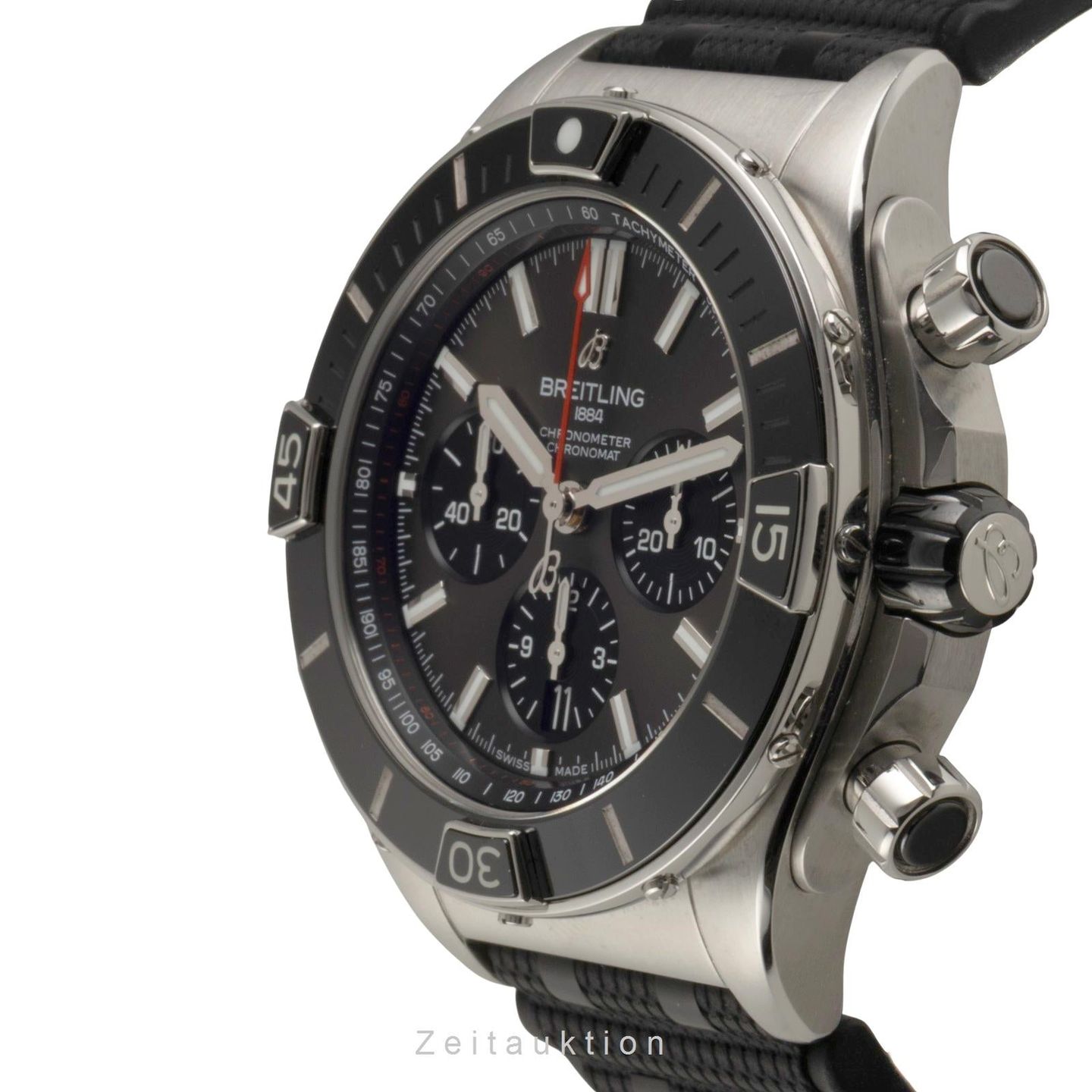 Breitling Chronomat AB0136251B2S1 (Onbekend (willekeurig serienummer)) - Zwart wijzerplaat 44mm Staal (5/8)