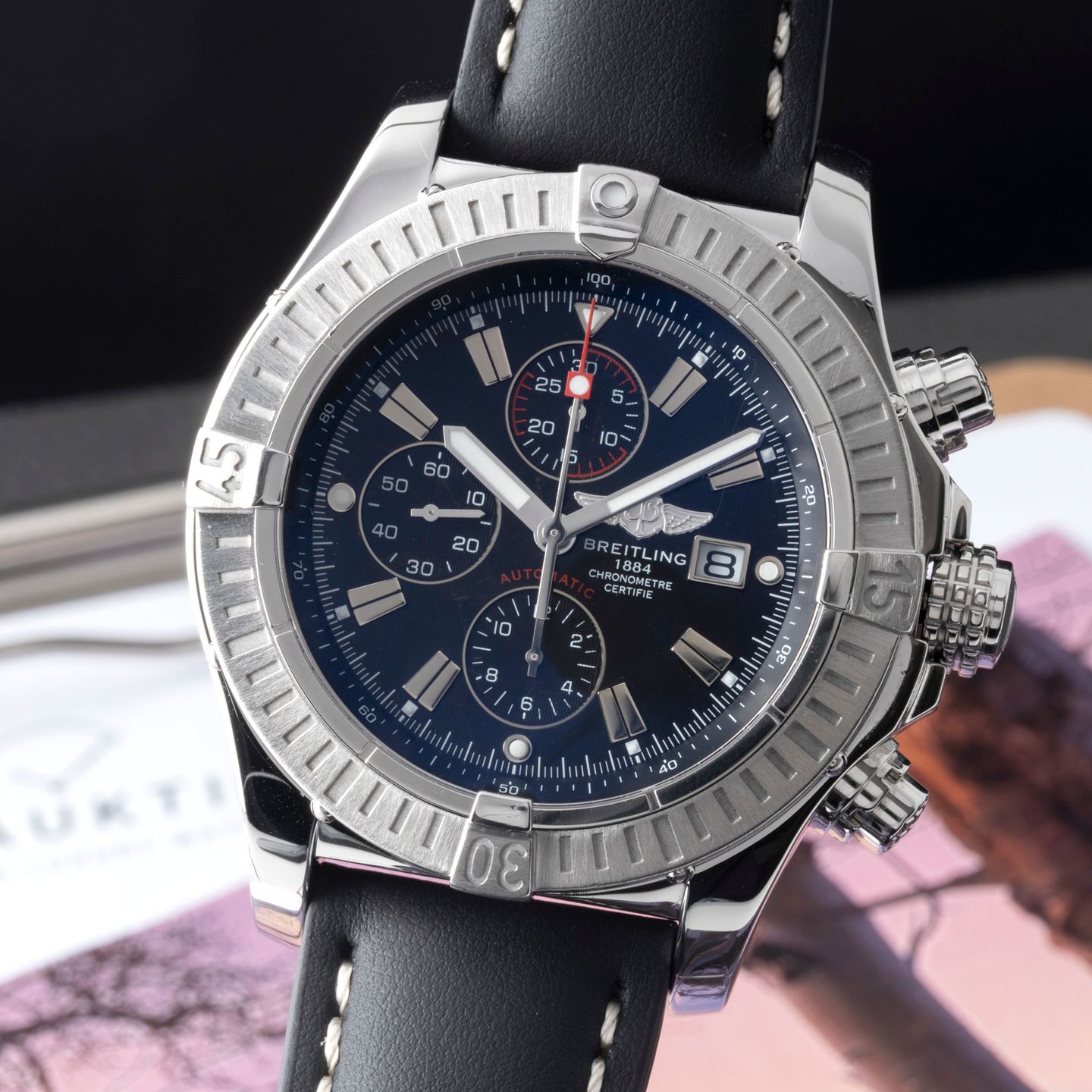 Breitling Super Avenger A1337011/B907 (Unknown (random serial)) - Black dial 49 mm Steel case (3/8)