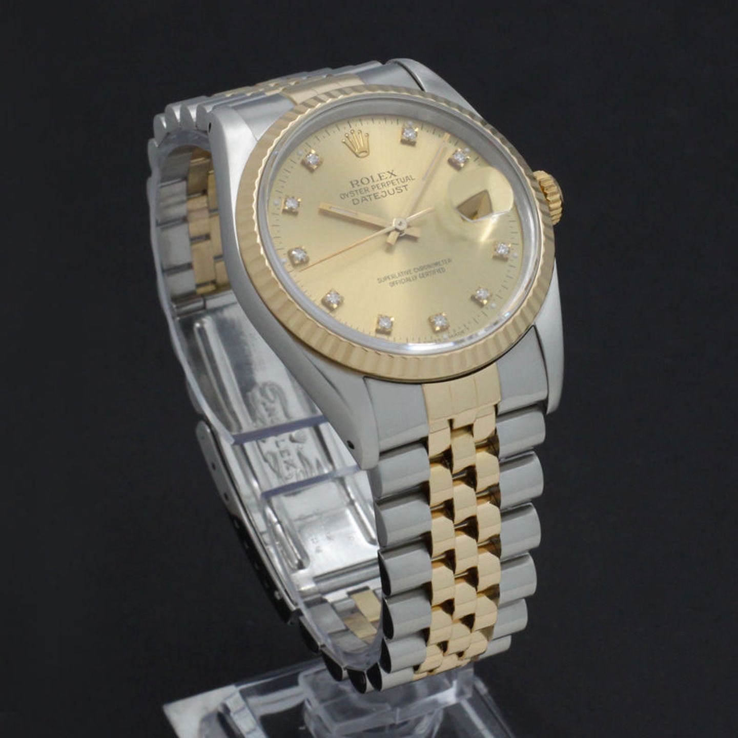 Rolex Datejust 36 16233 (1991) - Goud wijzerplaat 36mm Goud/Staal (4/7)