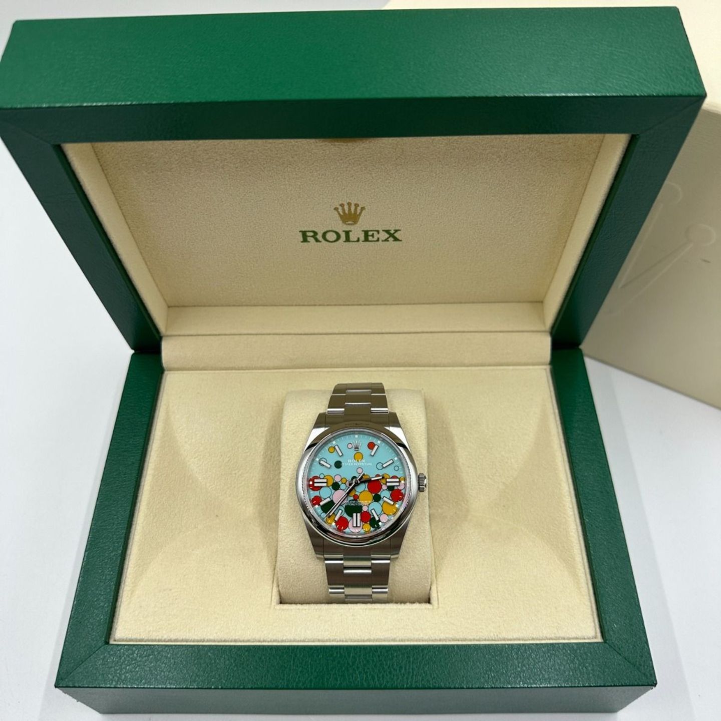 Rolex Oyster Perpetual 124300 (2024) - Blauw wijzerplaat 41mm Staal (4/8)