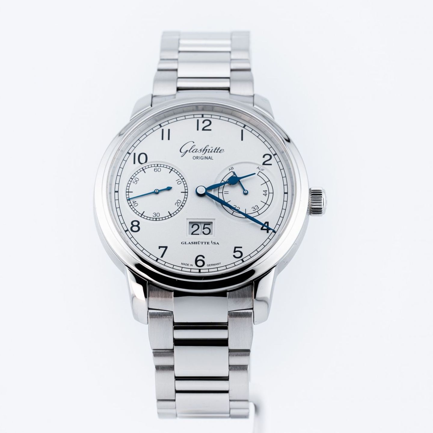 Glashütte Original Senator Observer 100-14-05-02-04 (2015) - White dial 44 mm Steel case (1/8)