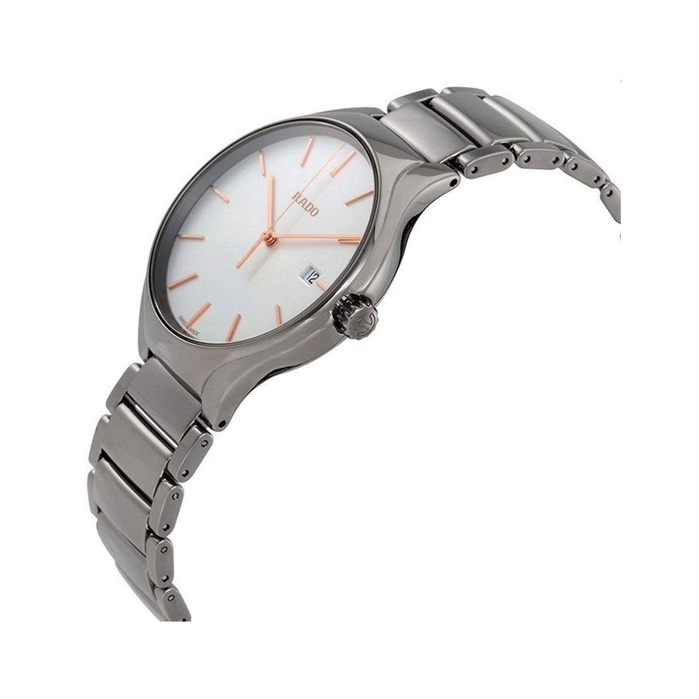 Rado True Thinline R27239102 (2024) - Wit wijzerplaat 40mm Keramiek (2/3)