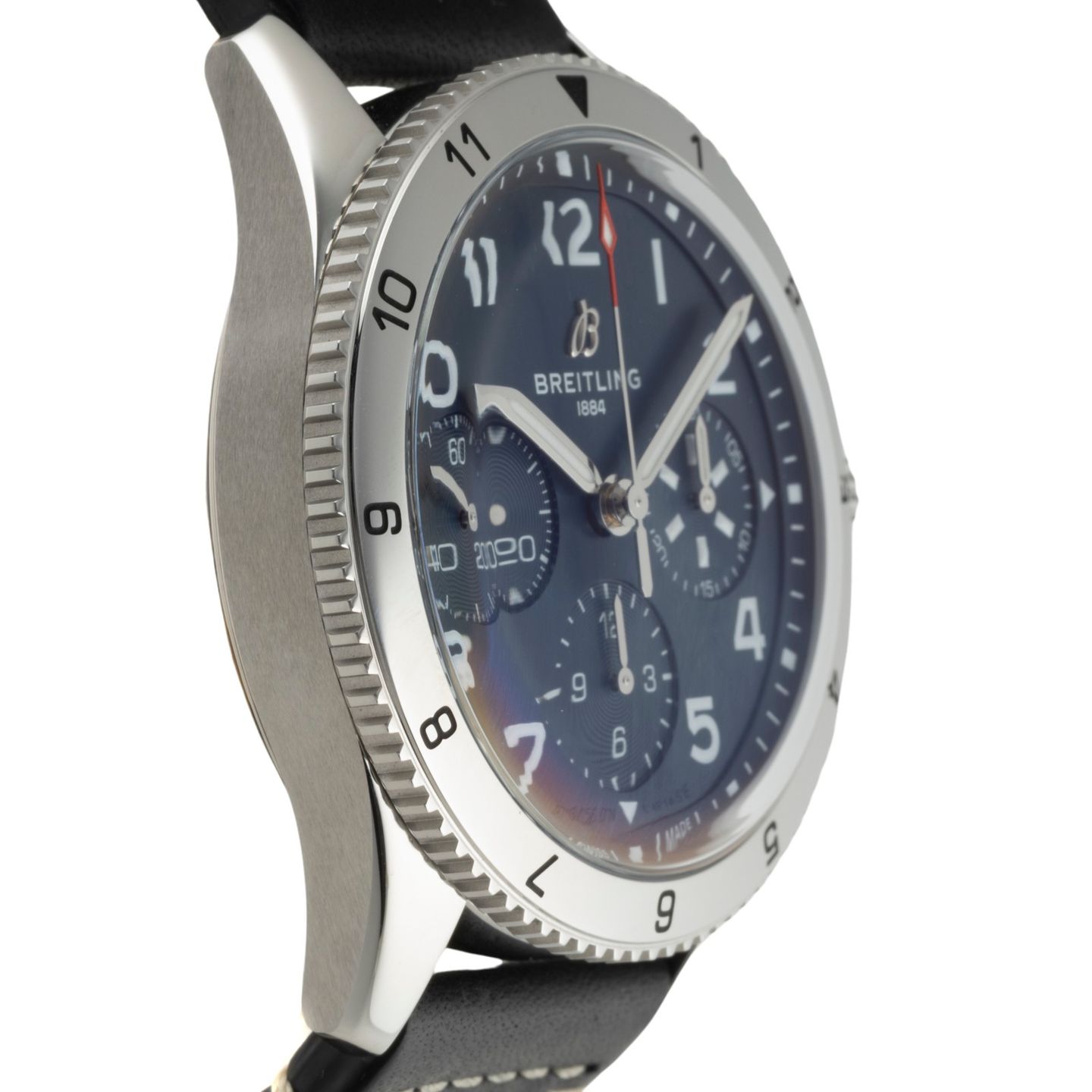 Breitling Classic AVI A233801A1C1X1 (Unknown (random serial)) - Blue dial 42 mm Steel case (7/8)