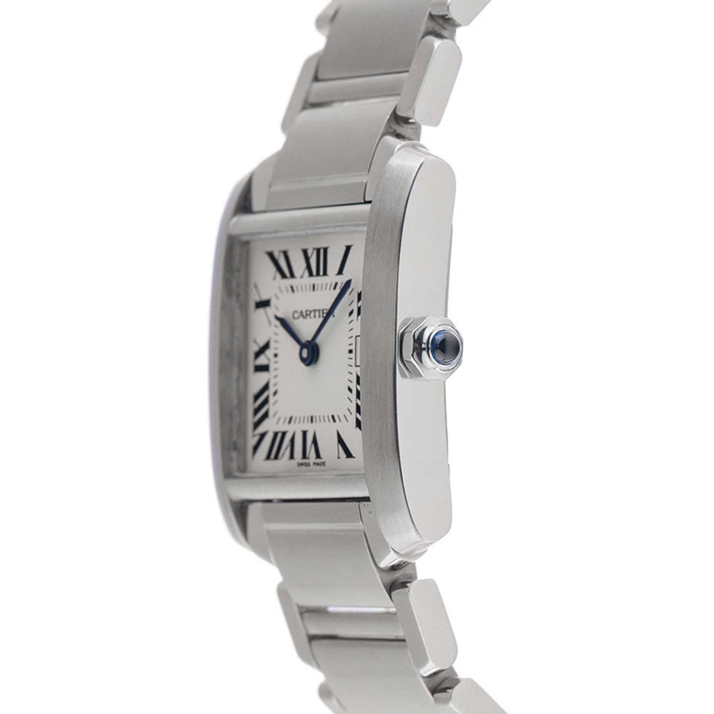 Cartier Tank Française 2465 (2004) - Wit wijzerplaat 25mm Staal (4/8)