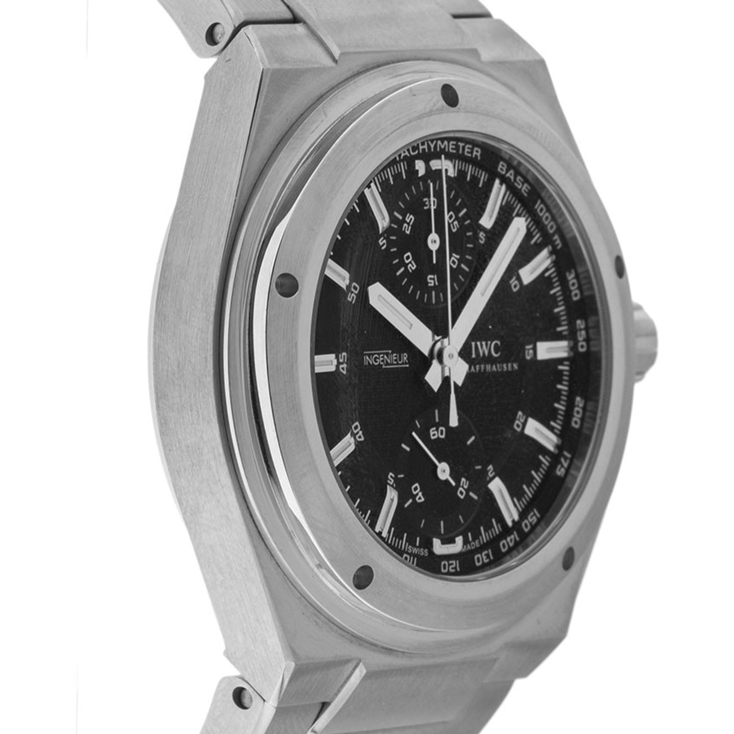 IWC Ingenieur Chronograph IW372501 (2008) - Zwart wijzerplaat 42mm Staal (5/8)