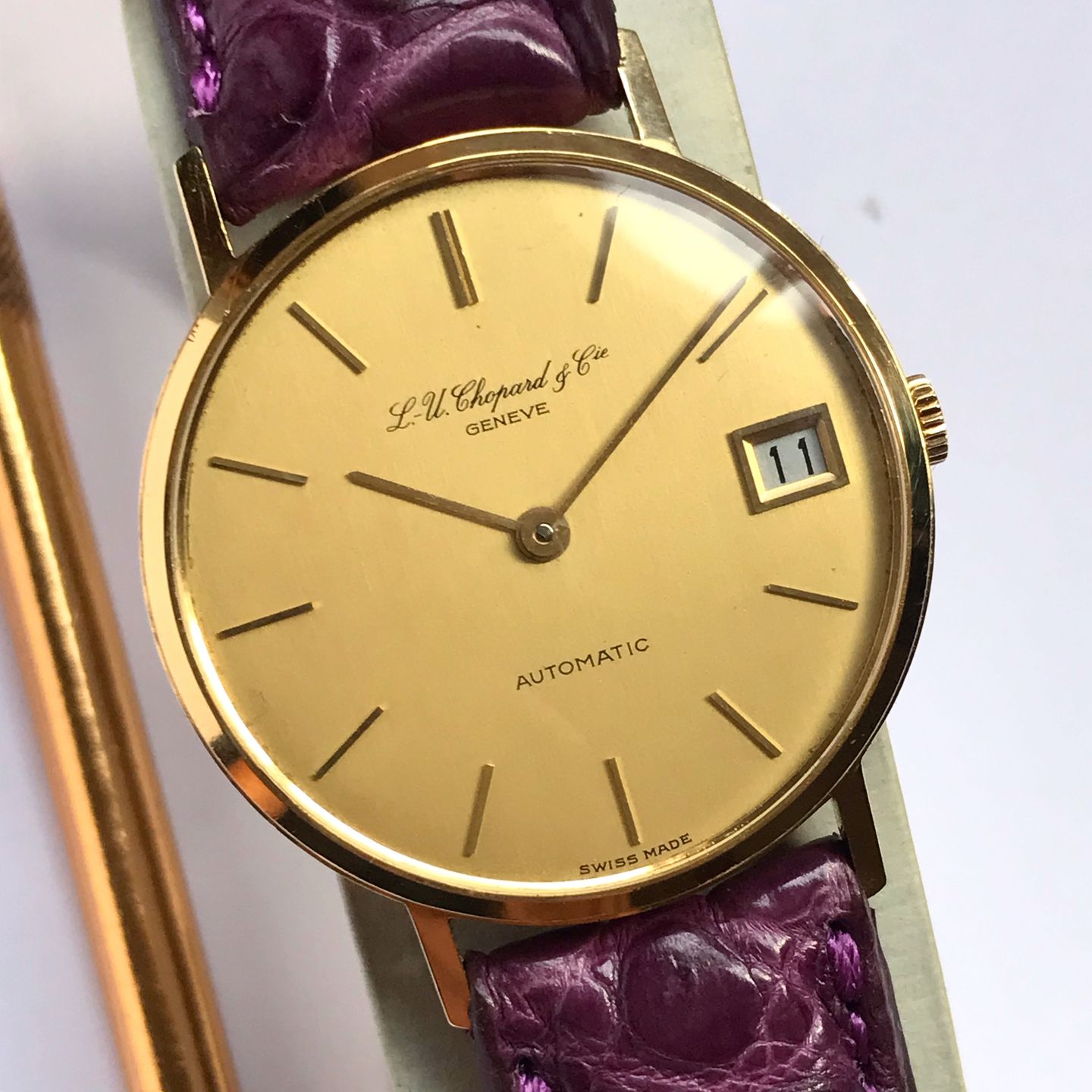 Chopard Vintage 1023 (1978) - Gold dial 34 mm Yellow Gold case (2/5)