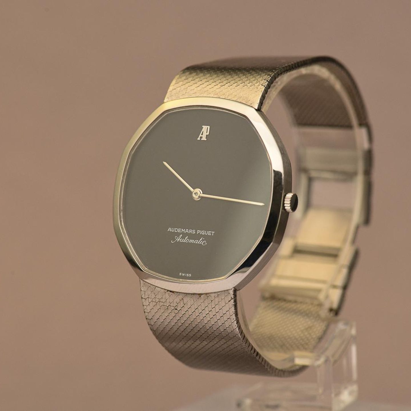 Audemars Piguet Vintage 4010 (1970) - Zwart wijzerplaat Onbekend Staal (4/16)