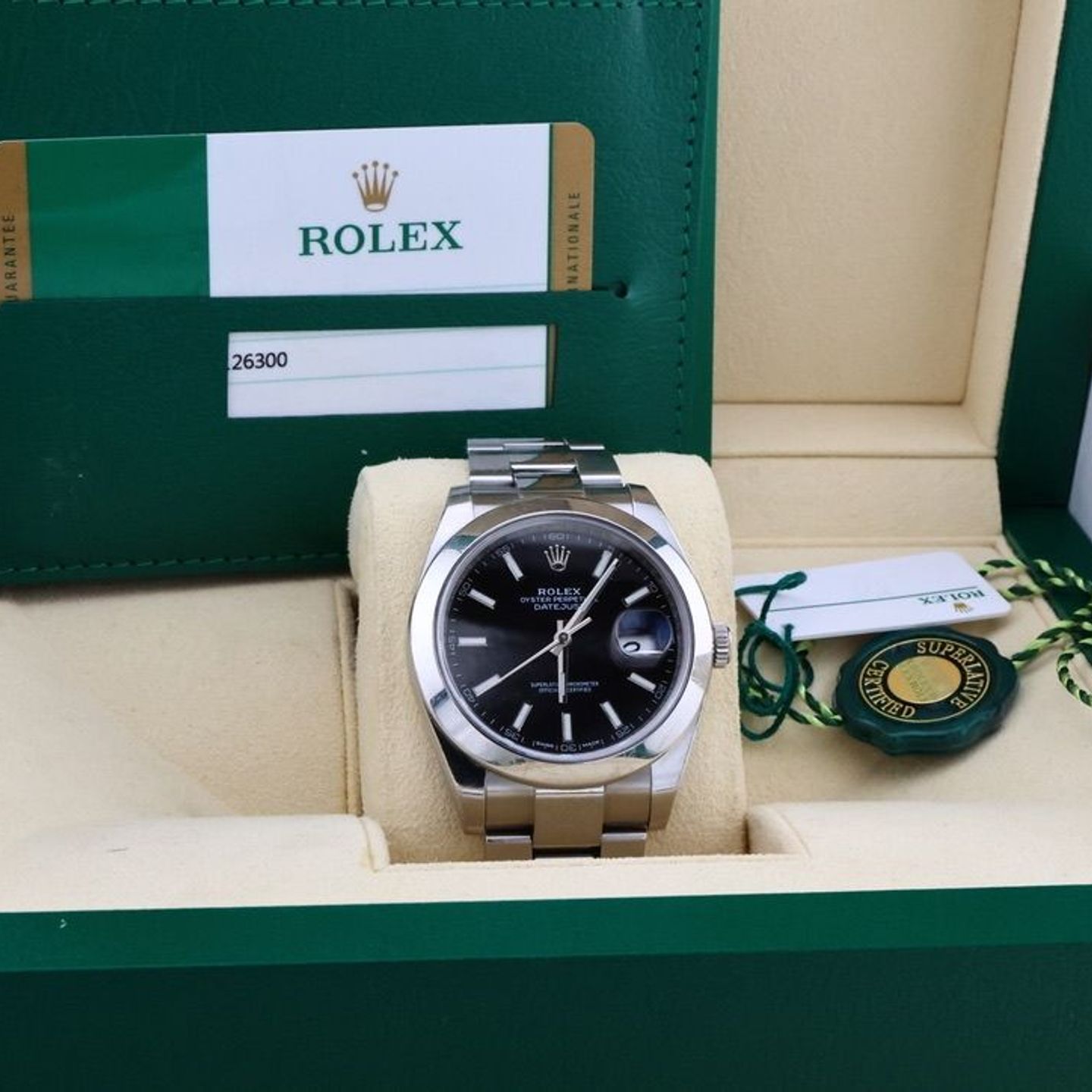 Rolex Datejust 41 126300 (2017) - Black dial 41 mm Steel case (2/2)