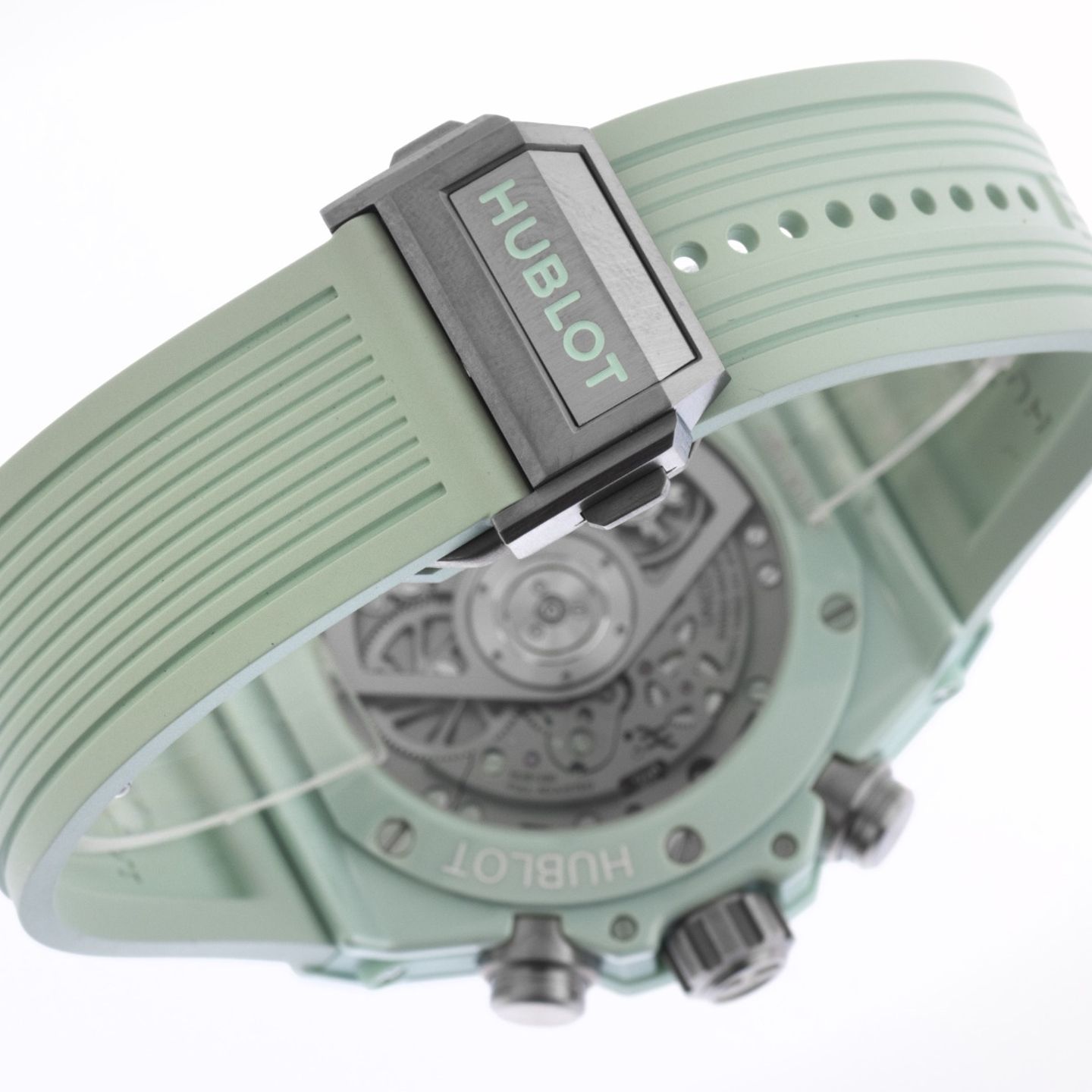 Hublot Big Bang Unico 441.GS.5221.RX (2025) - Green dial 42 mm Ceramic case (7/7)