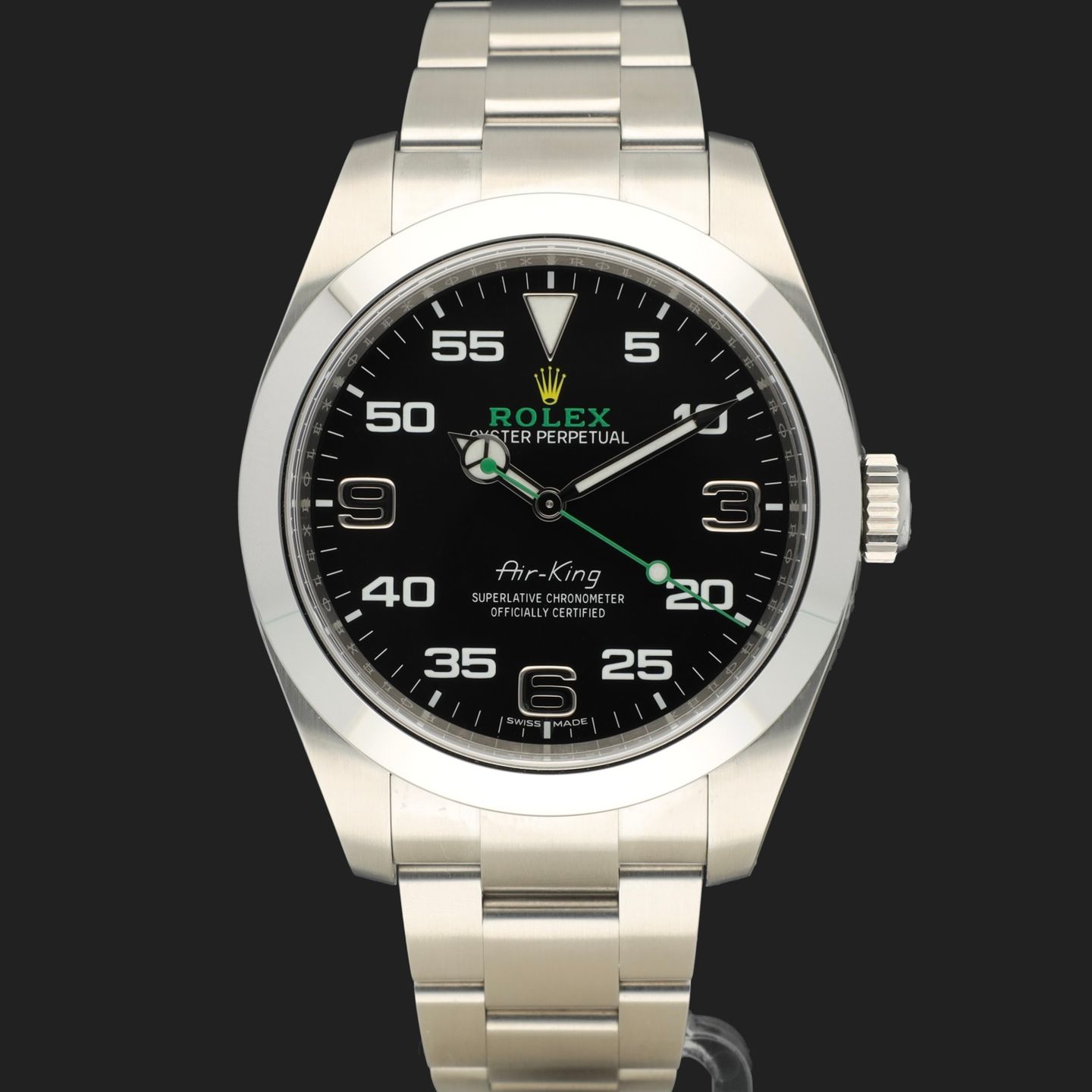 Rolex Air-King 116900 (2019) - Black dial 40 mm Steel case (4/8)