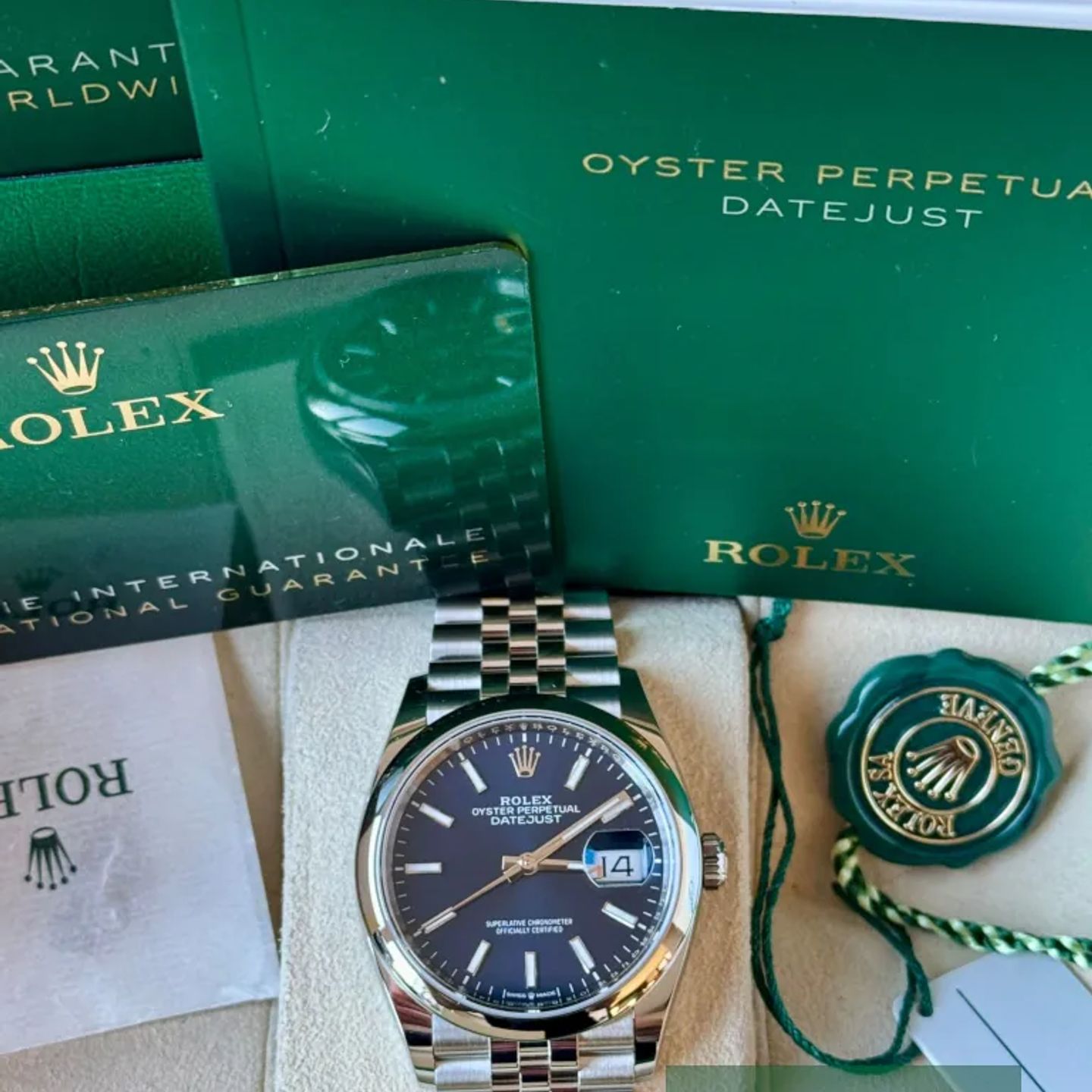 Rolex Datejust 36 126200 (2025) - Blauw wijzerplaat 36mm Staal (7/7)