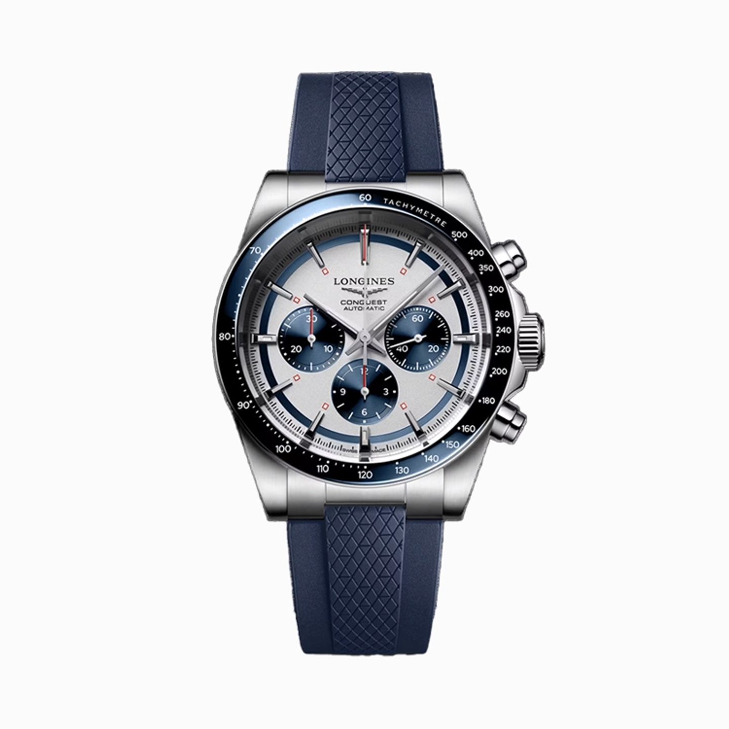 Longines Conquest L3.835.4.98.9 (2025) - Zilver wijzerplaat 42mm Staal (1/1)