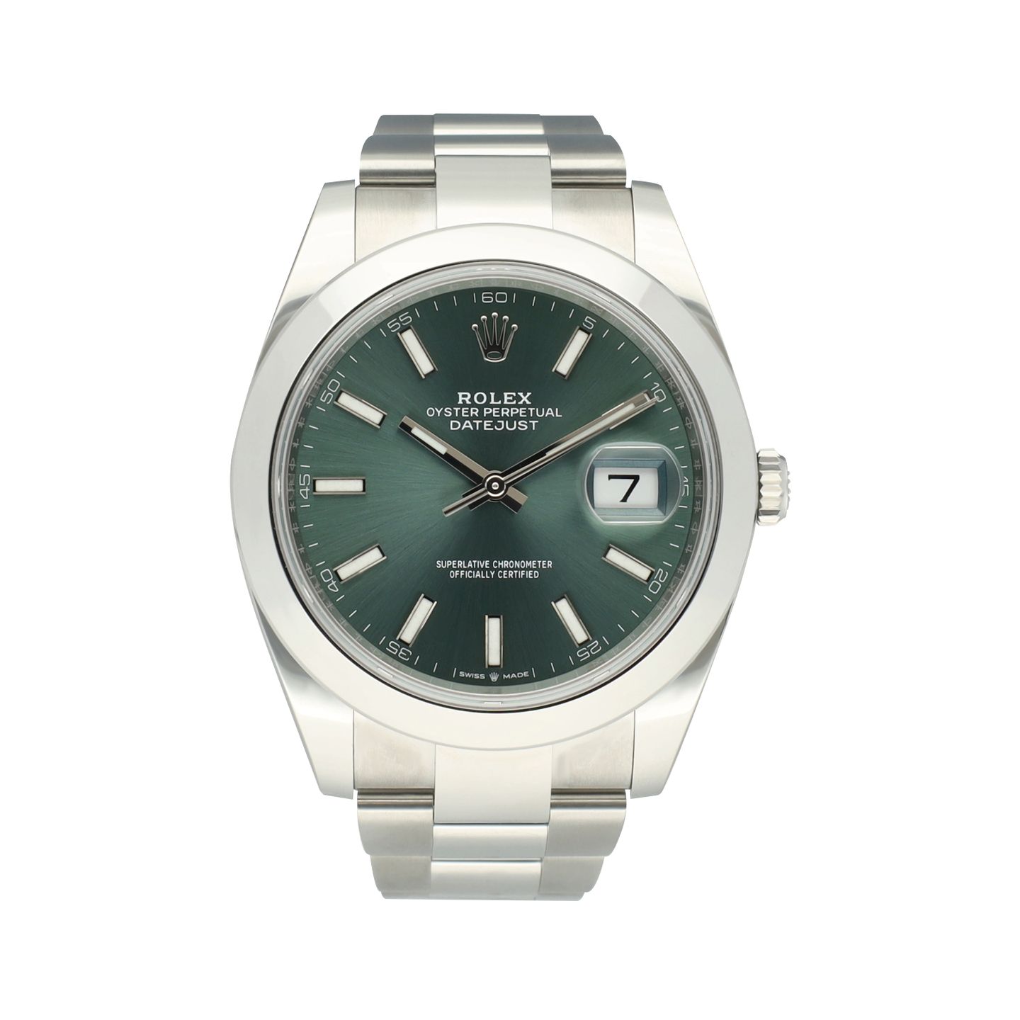 Rolex Datejust 41 126300 (2024) - Green dial 41 mm Steel case (3/8)