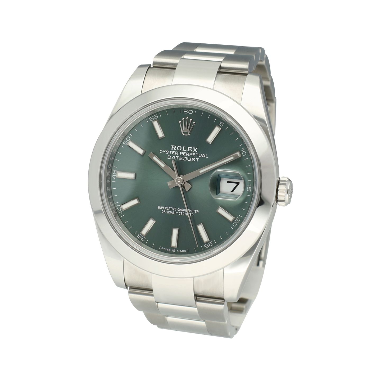 Rolex Datejust 41 126300 (2024) - Green dial 41 mm Steel case (4/8)