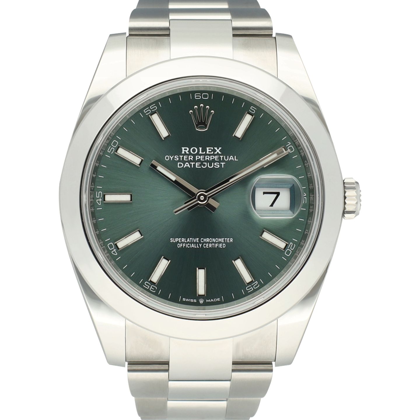 Rolex Datejust 41 126300 (2024) - Green dial 41 mm Steel case (2/8)